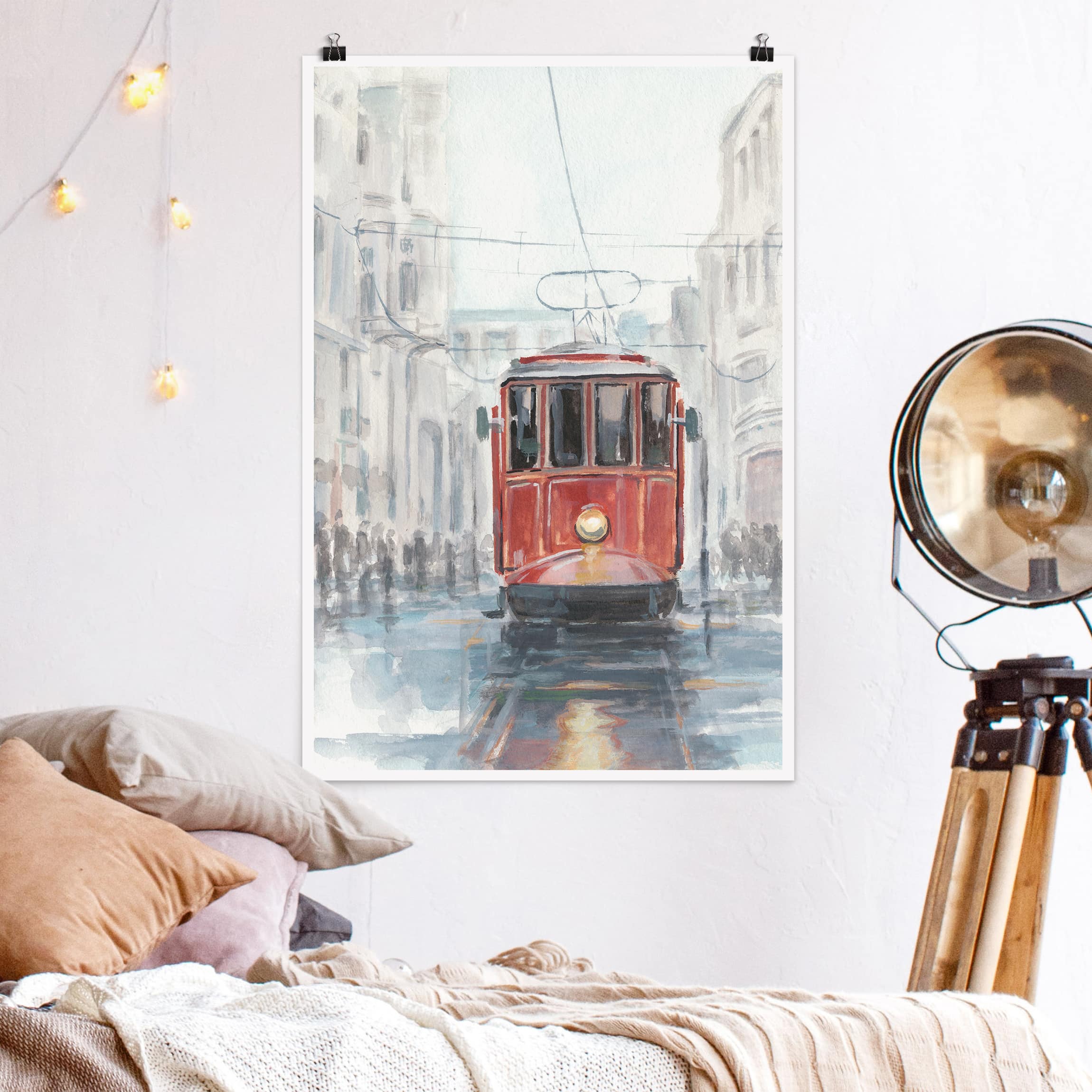 Poster - Hochformat Straßenbahn-Studie I