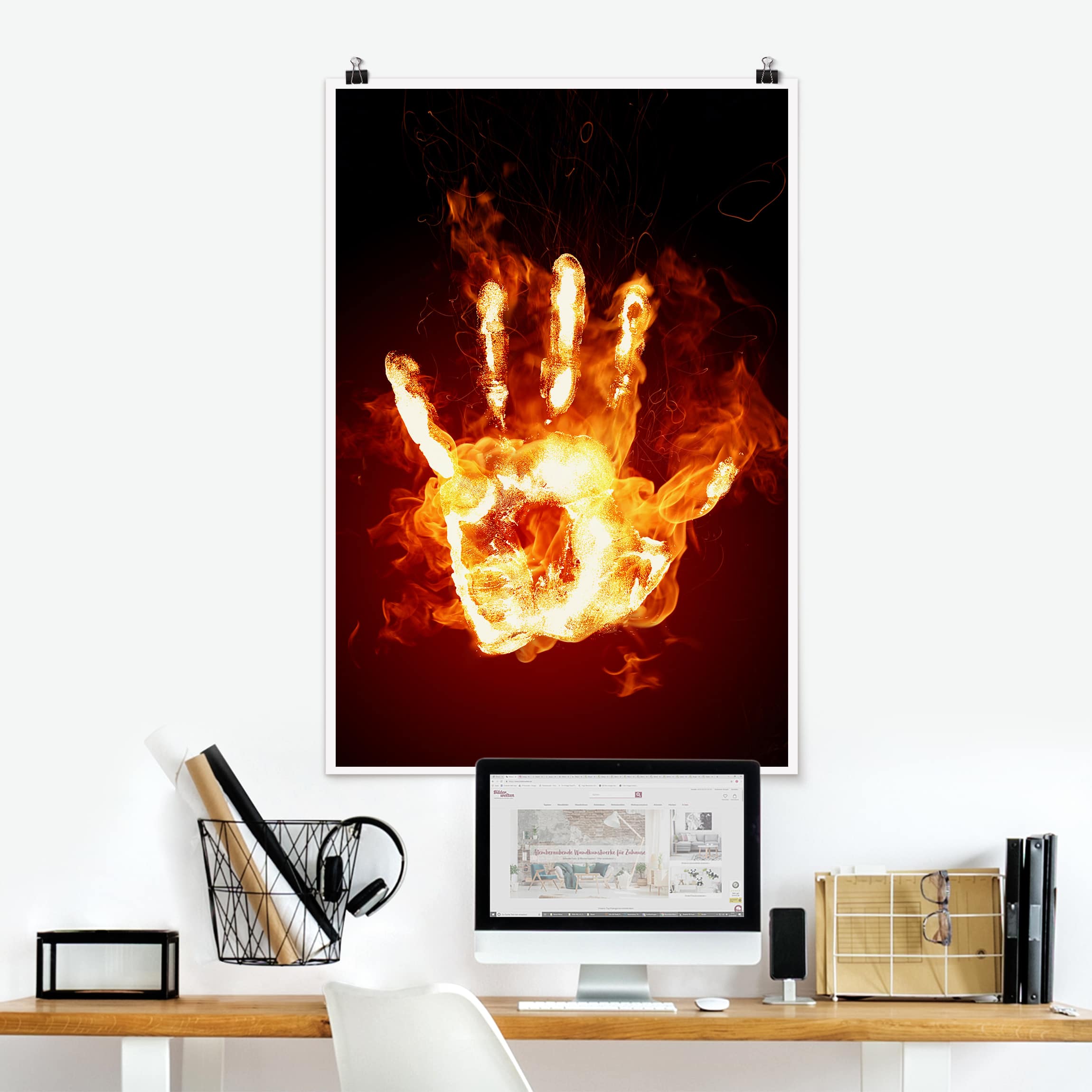 Poster - Hochformat Flammende Identität