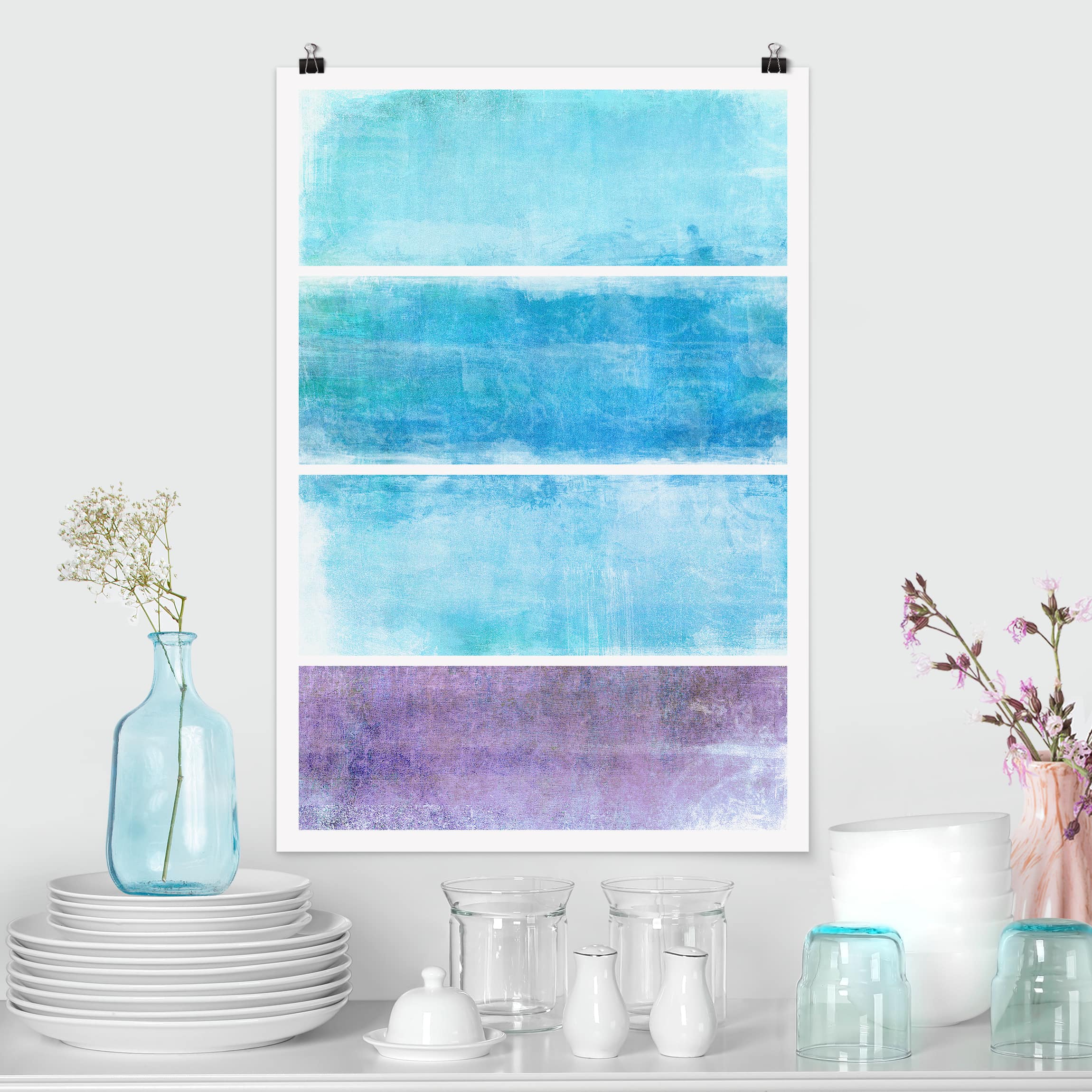 Poster - Hochformat Colour Harmony Blue