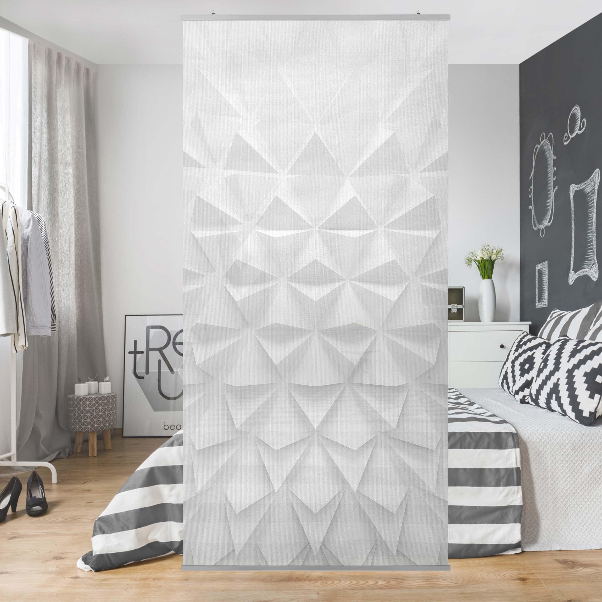 Raumteiler Geometrisches Muster 3D Effekt