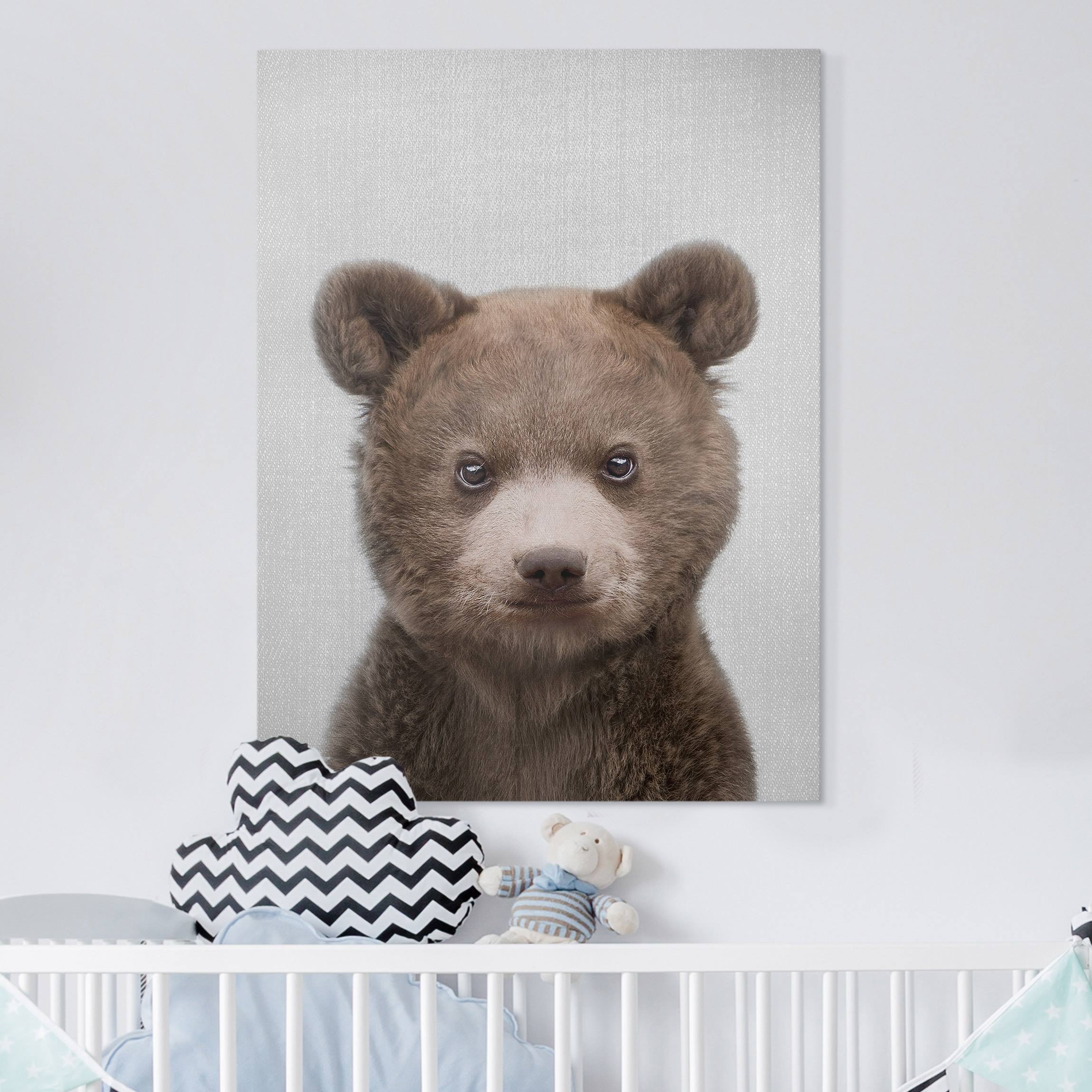 Leinwandbild Baby Bär Bruno