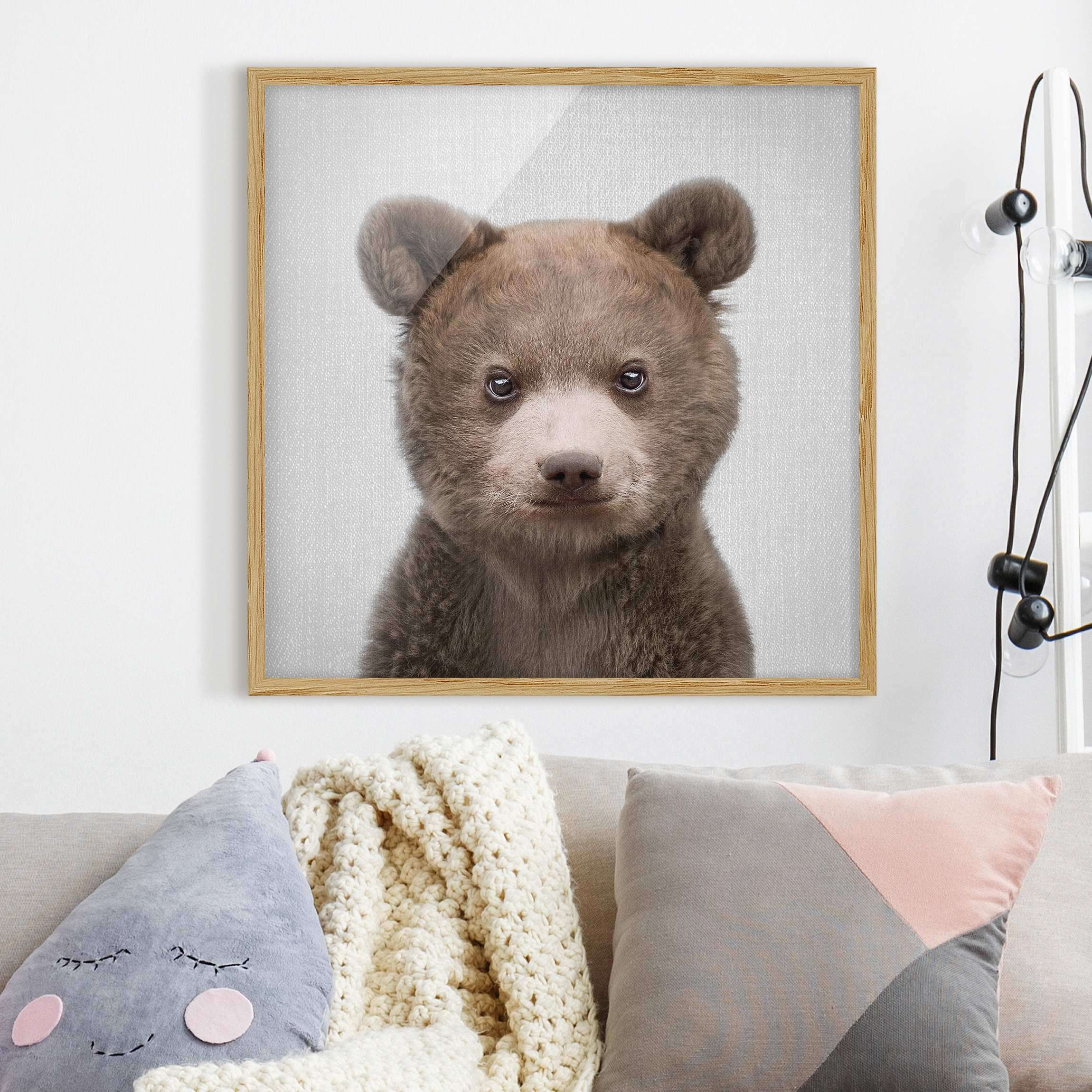 Bild mit Rahmen Baby Bär Bruno