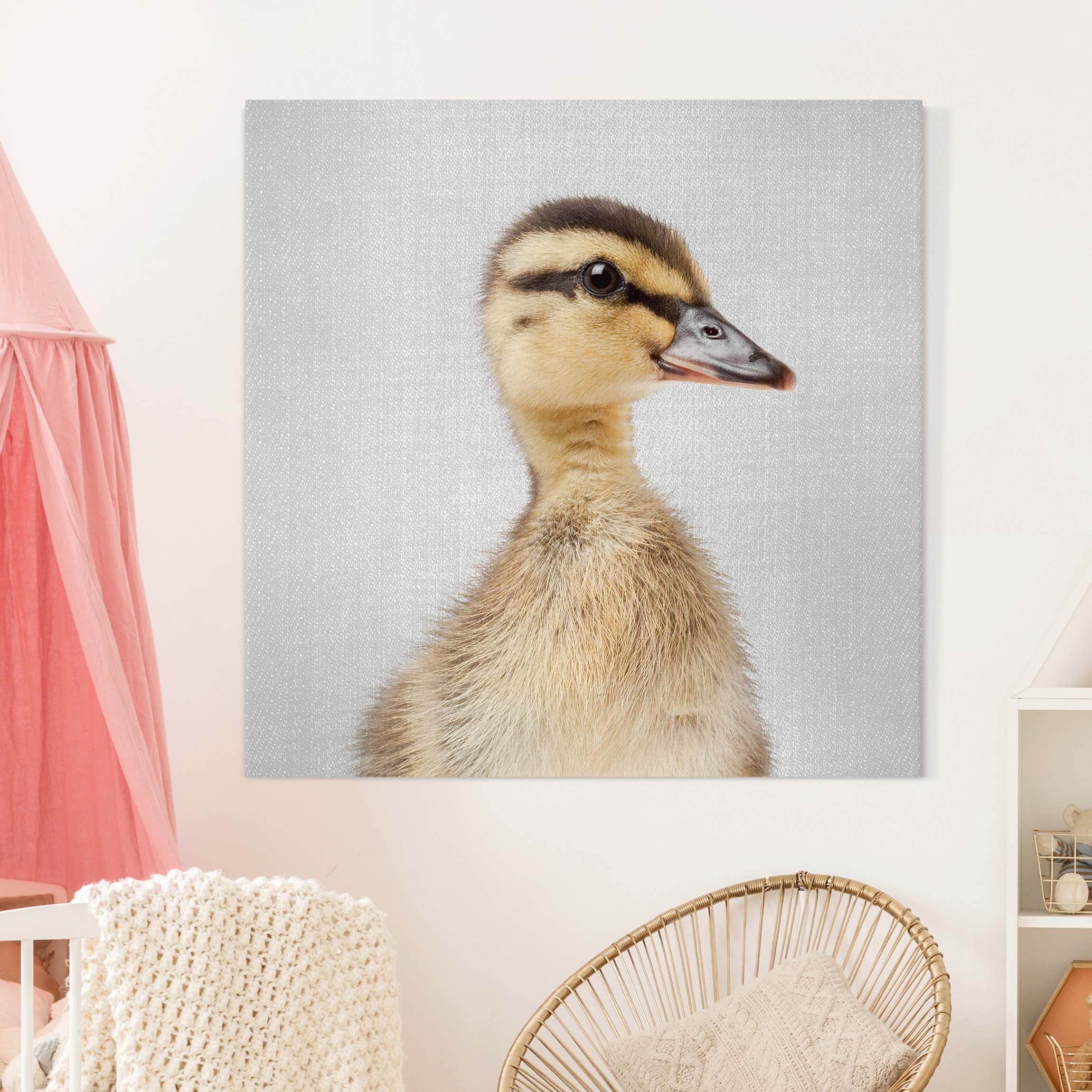 Leinwandbild Baby Ente Eddie