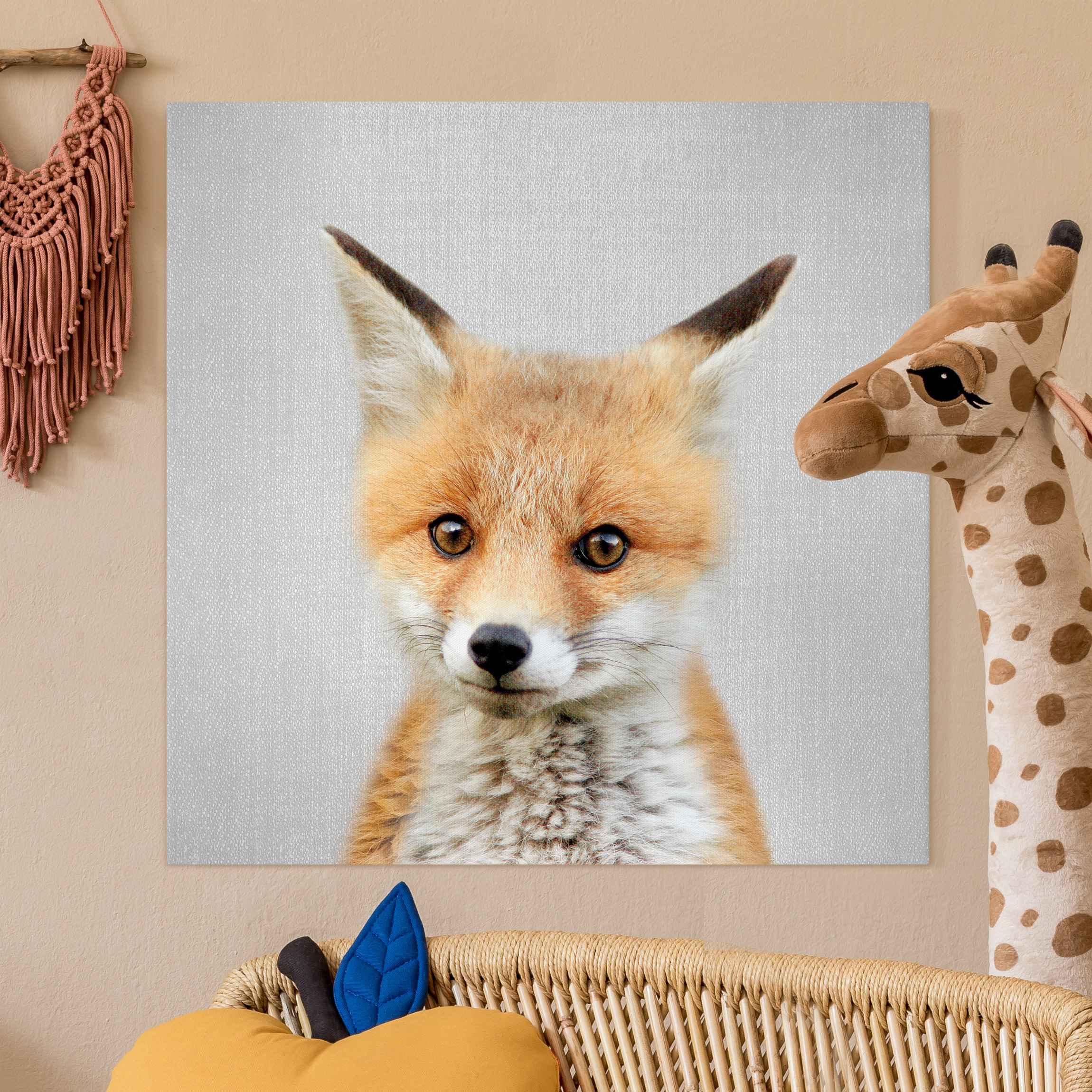Leinwandbild Baby Fuchs Fritz
