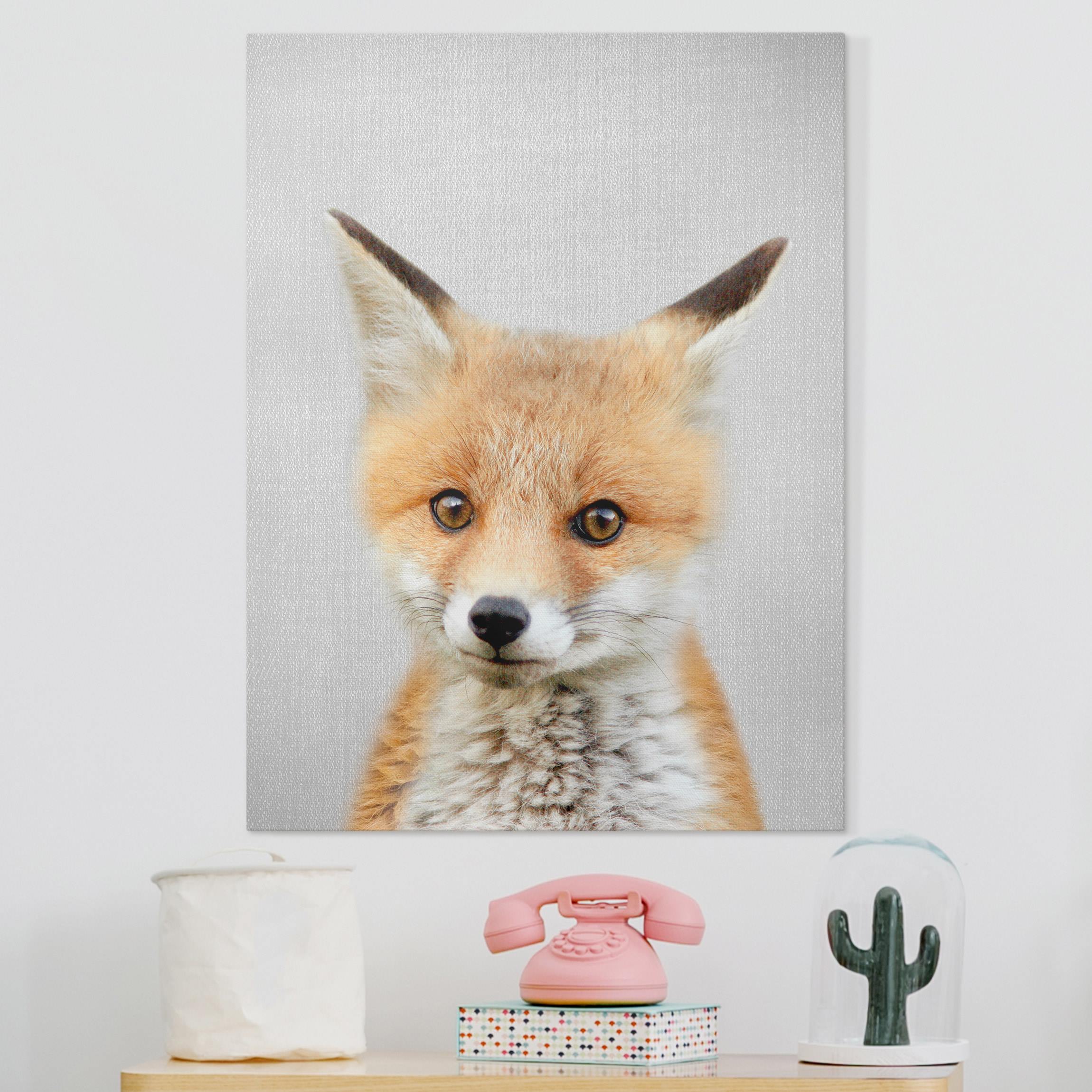 Leinwandbild Baby Fuchs Fritz