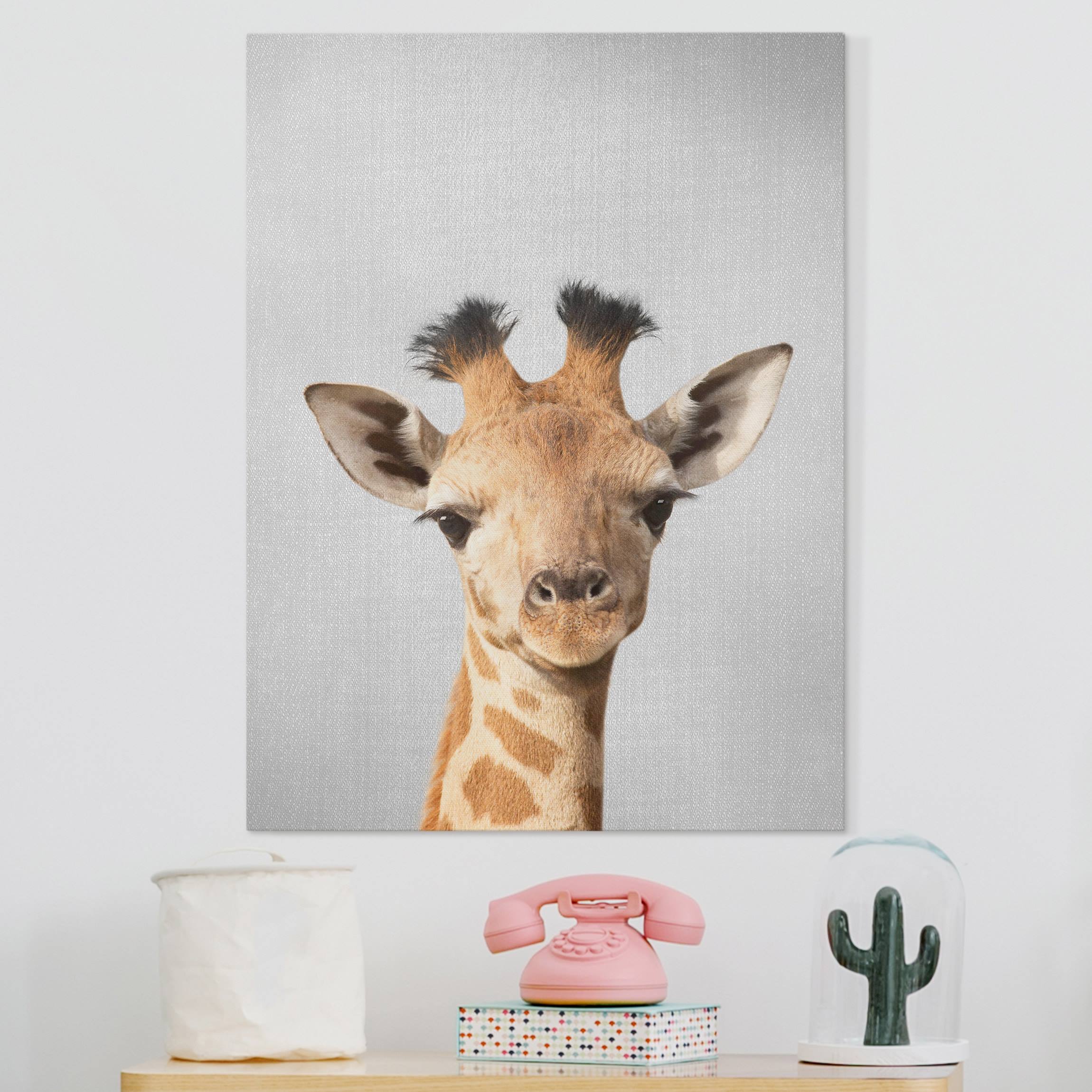 Leinwandbild Baby Giraffe Gandalf