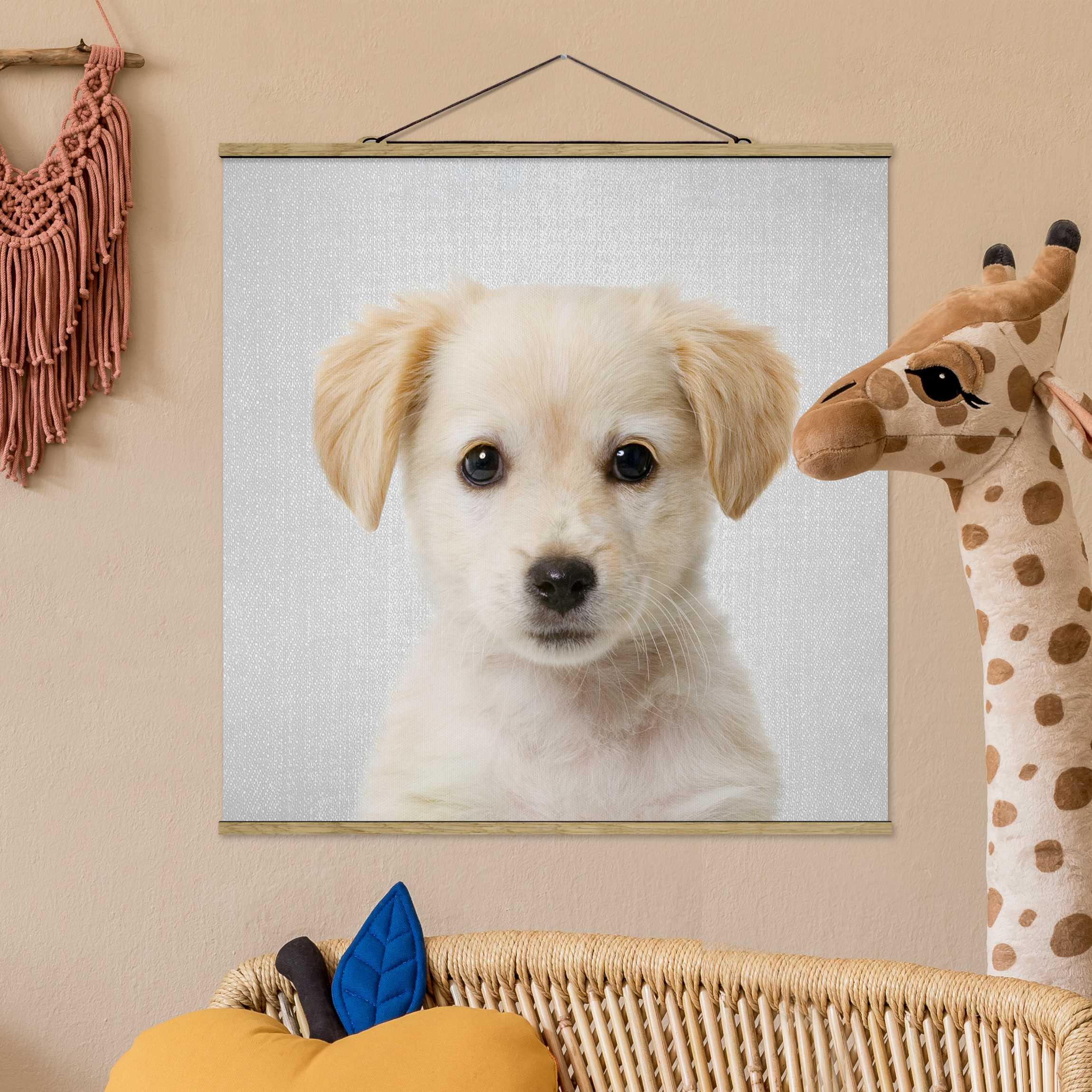 Stoffbild Baby Golden Retriever Gizmo