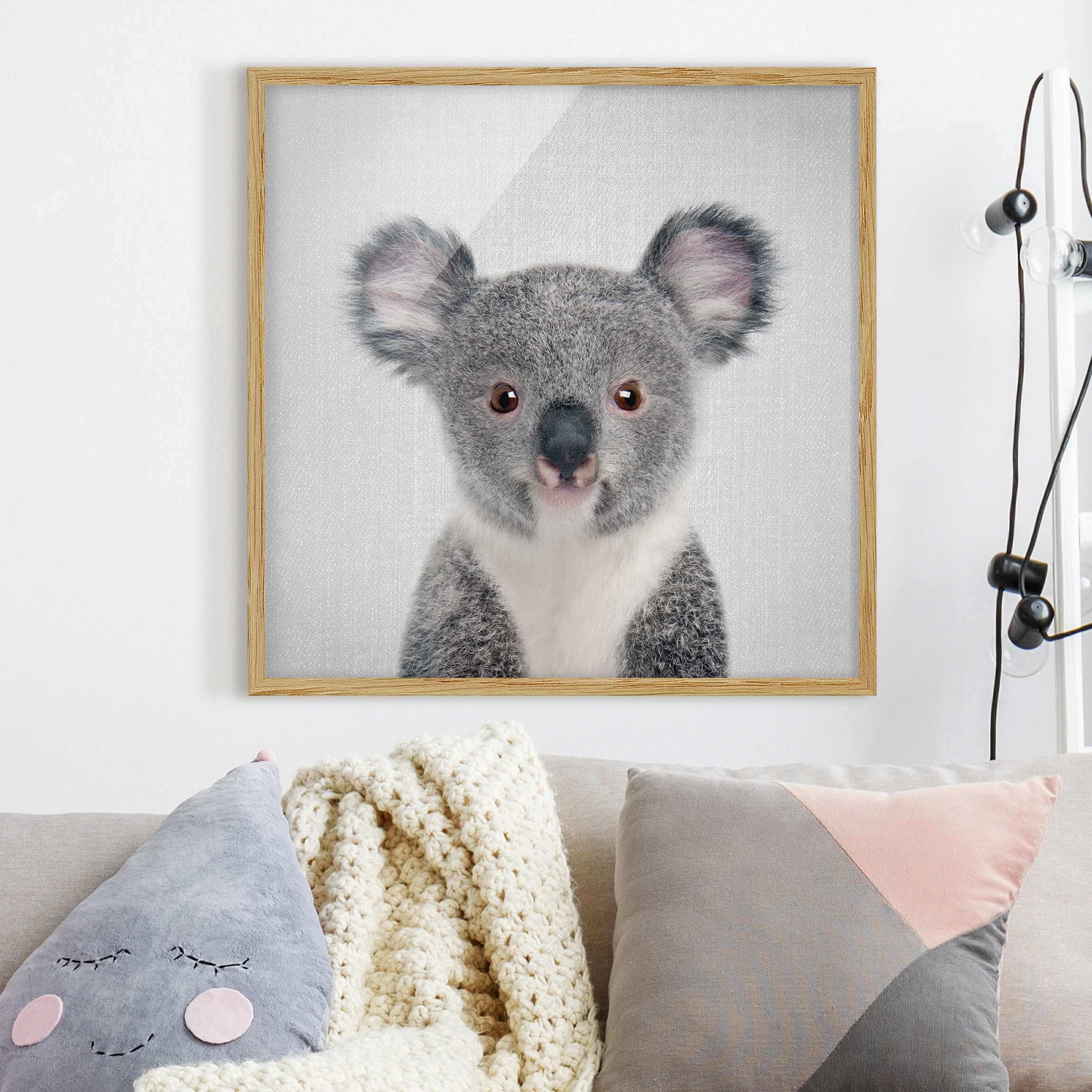 Bild mit Rahmen Baby Koala Klara
