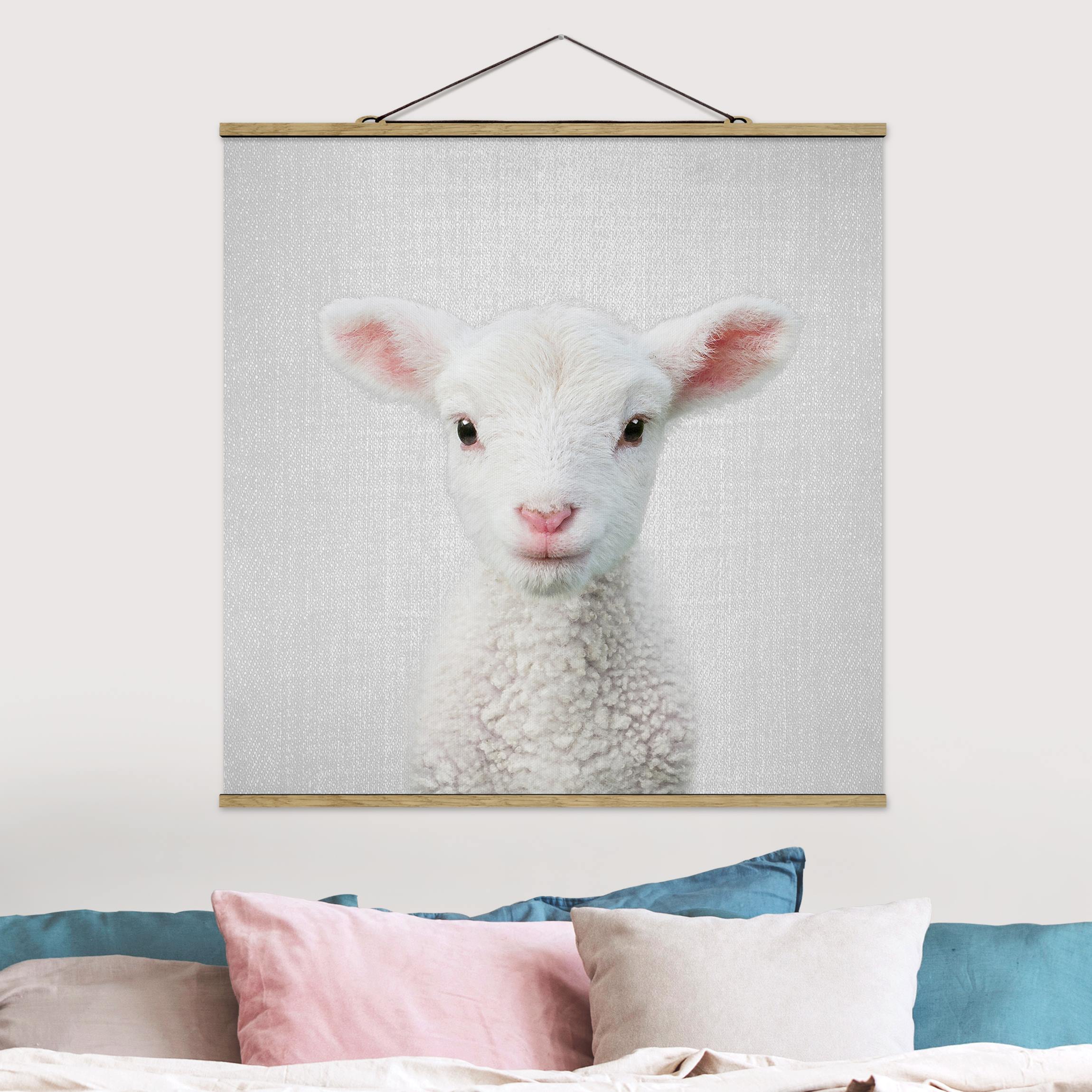 Stoffbild Baby Lamm Lina