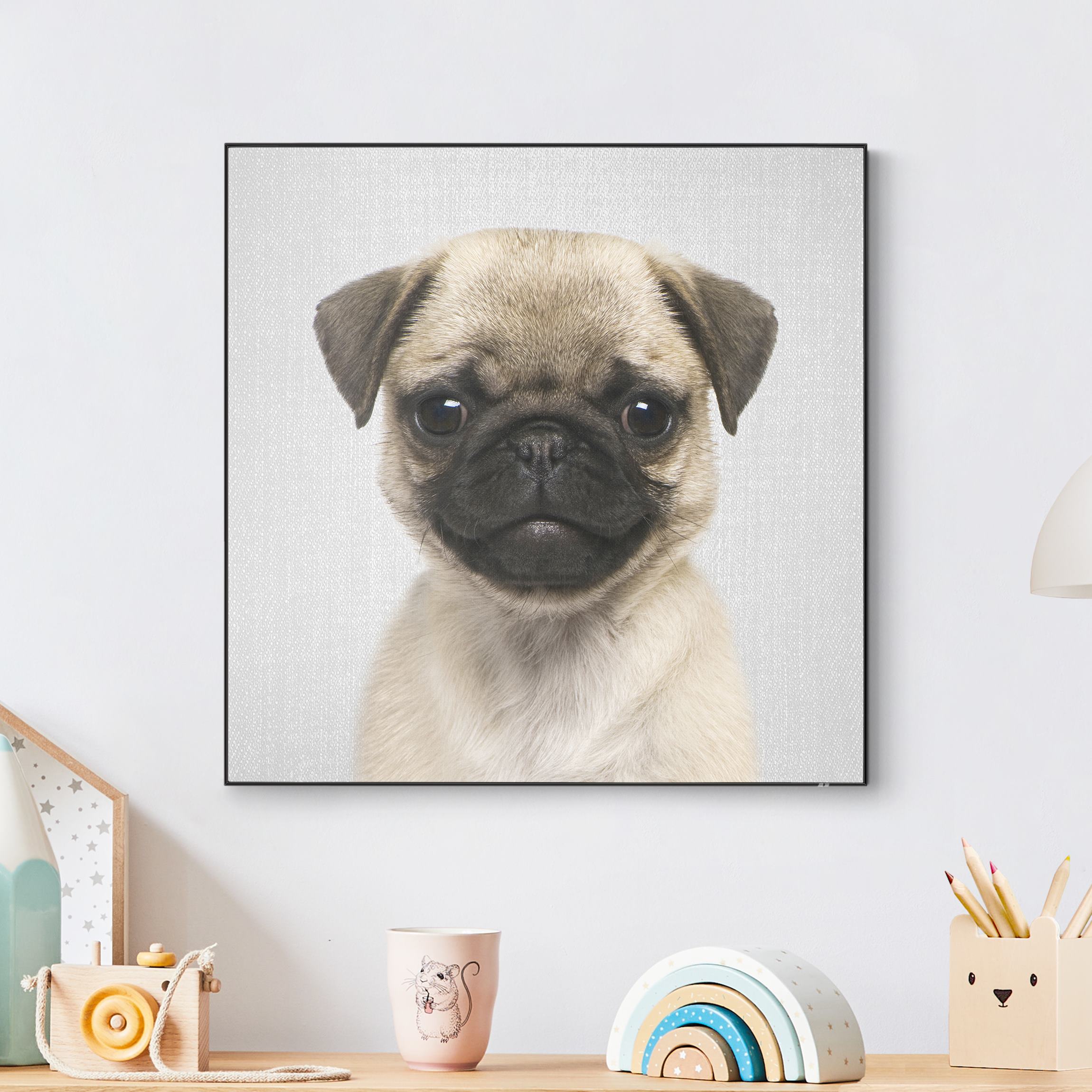 Wechselbild Baby Mops Moritz