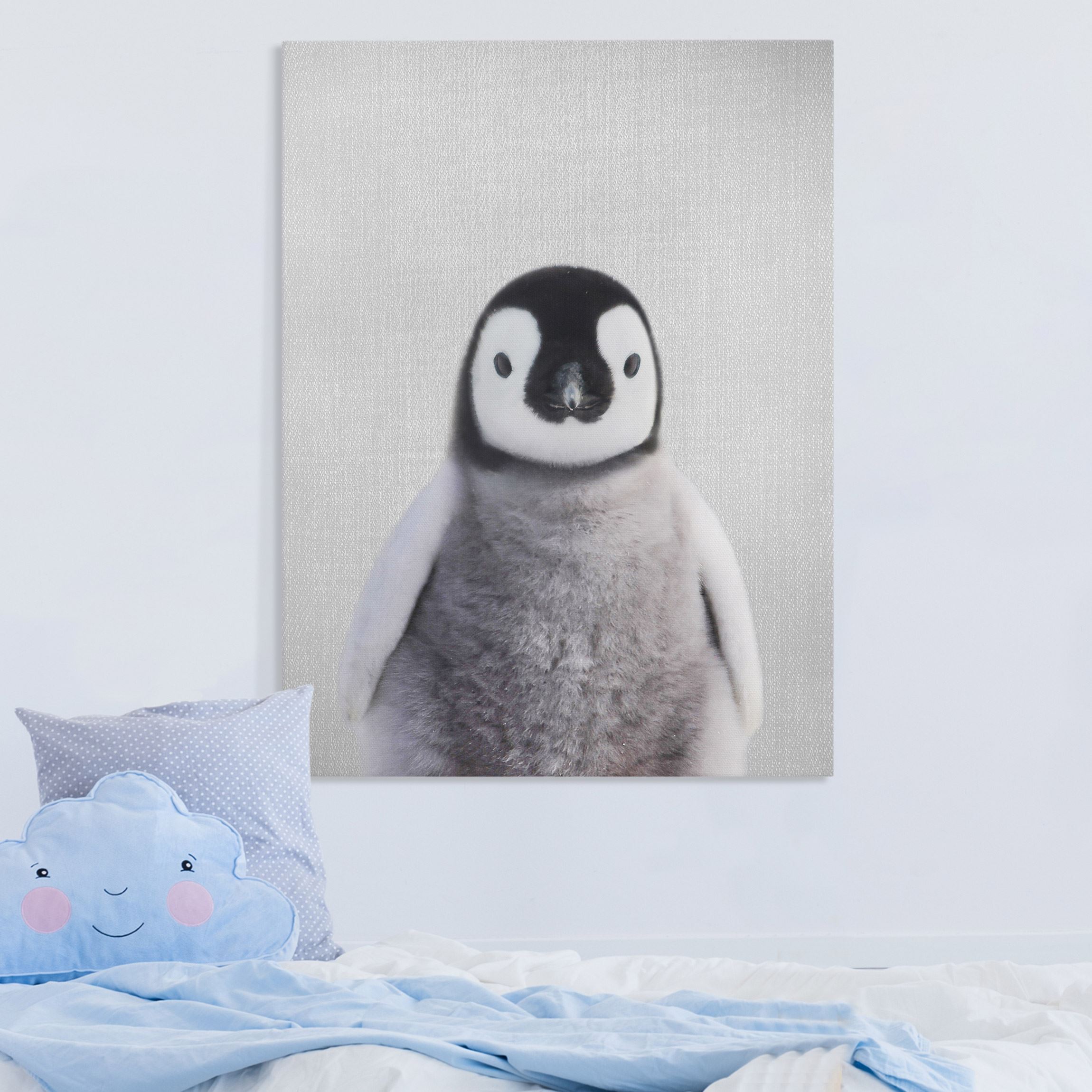 Leinwandbild Baby Pinguin Pepe