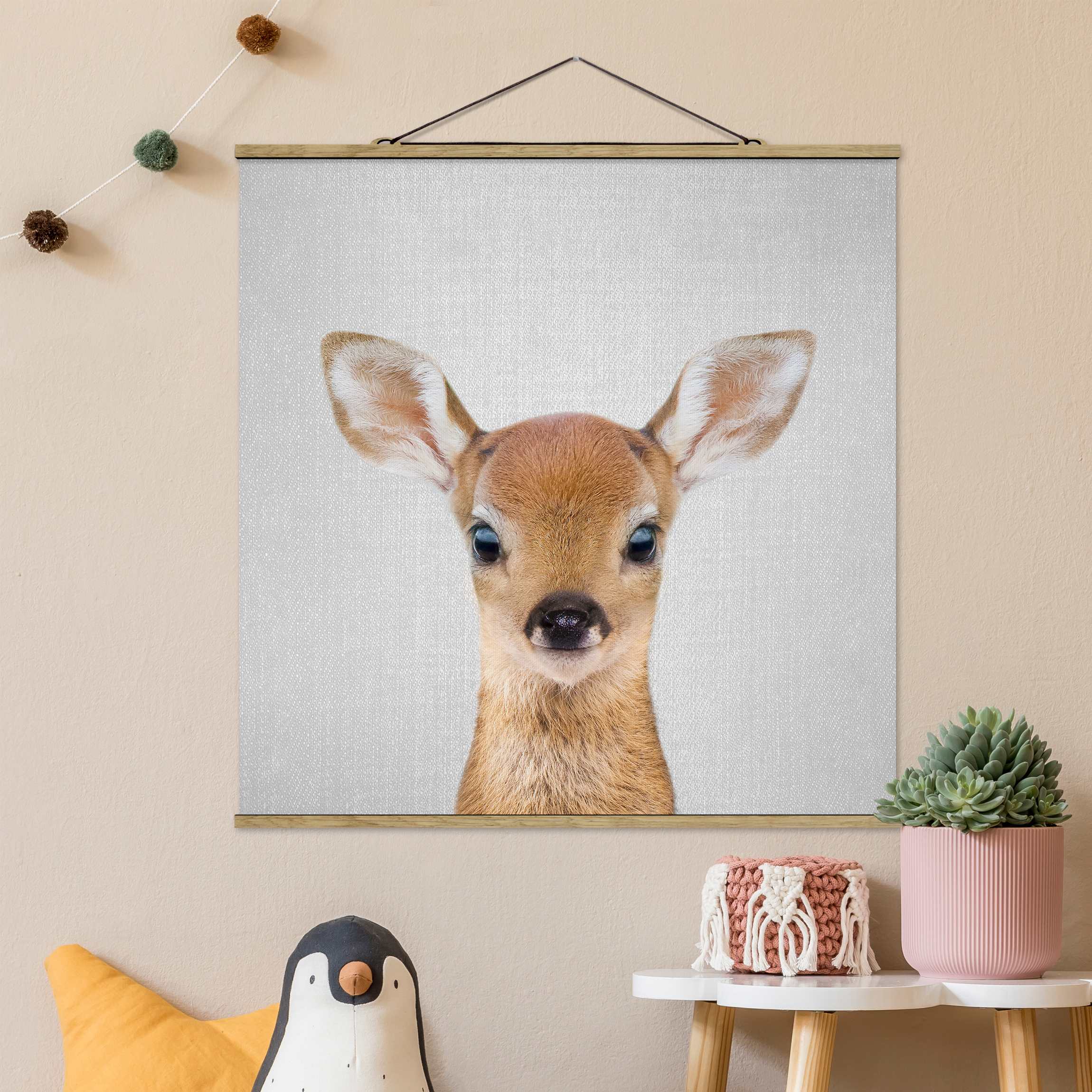 Stoffbild Baby Reh Romy