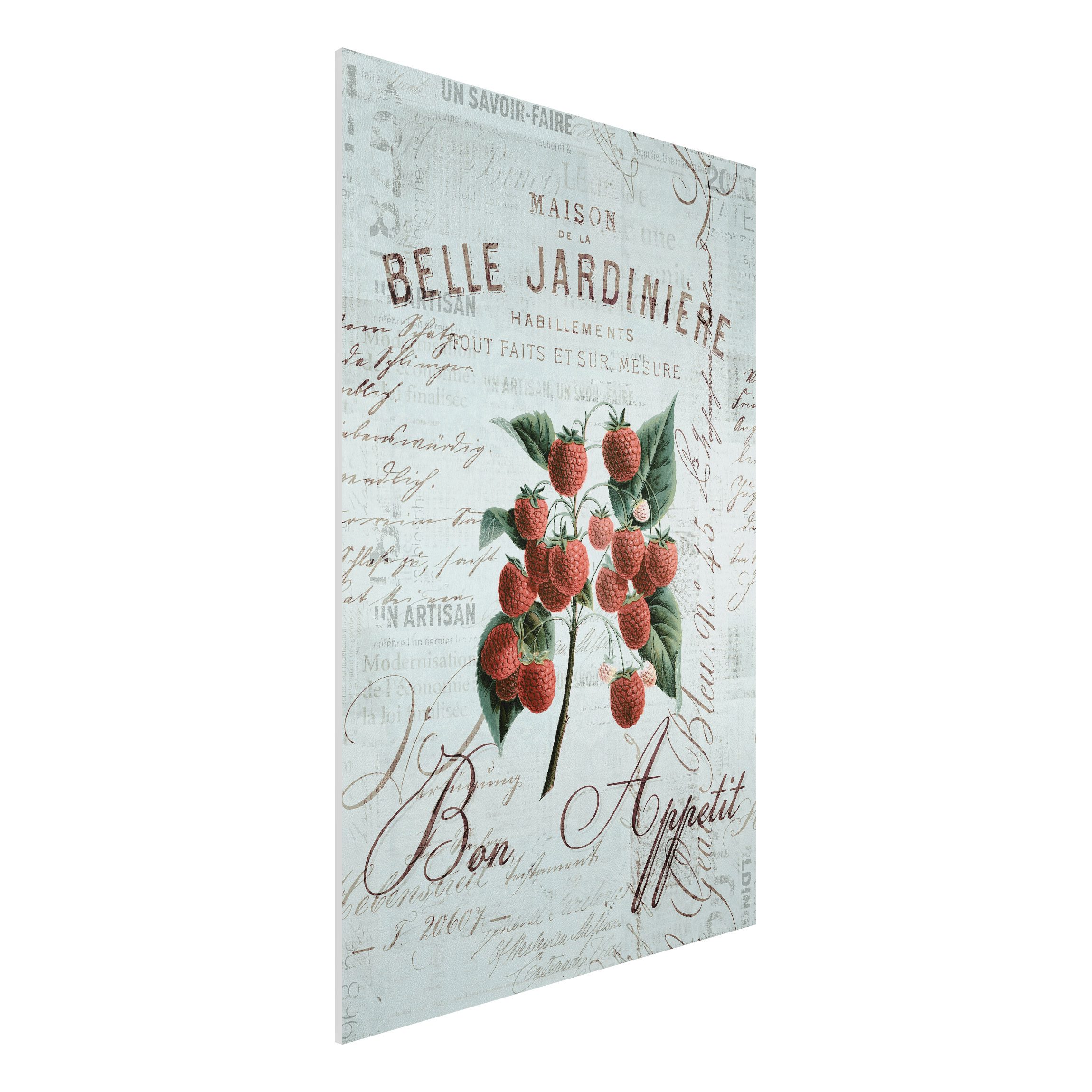 Forexbild Shabby Chic Collage - Himbeeren