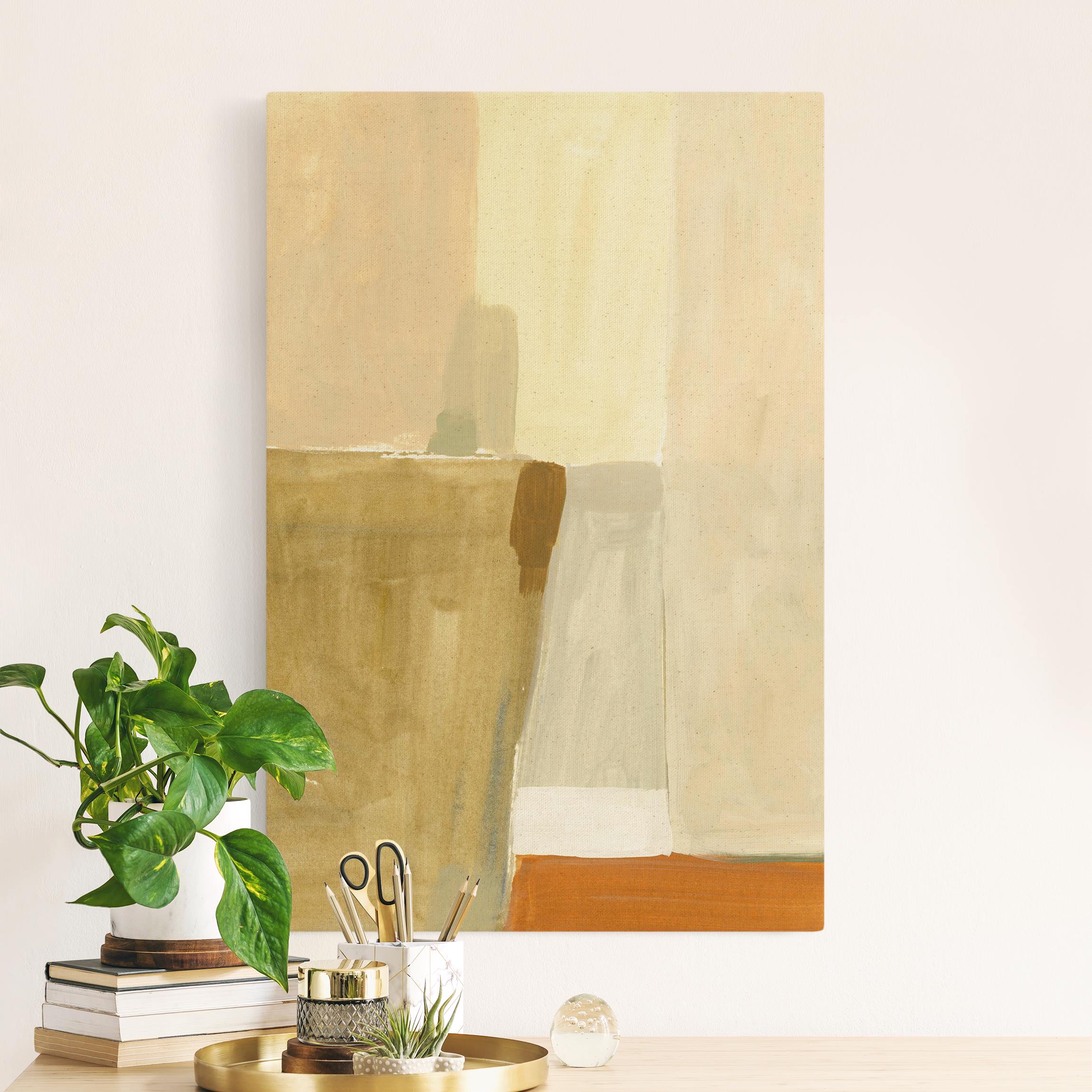 Leinwandbild auf Canvas Natural Balkon in Italien