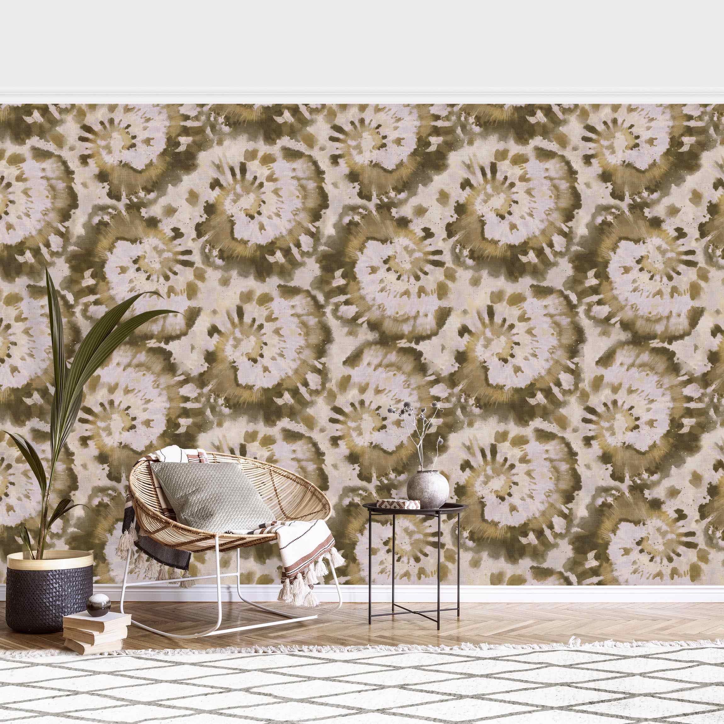 Fototapete Batik auf Leinwand Struktur