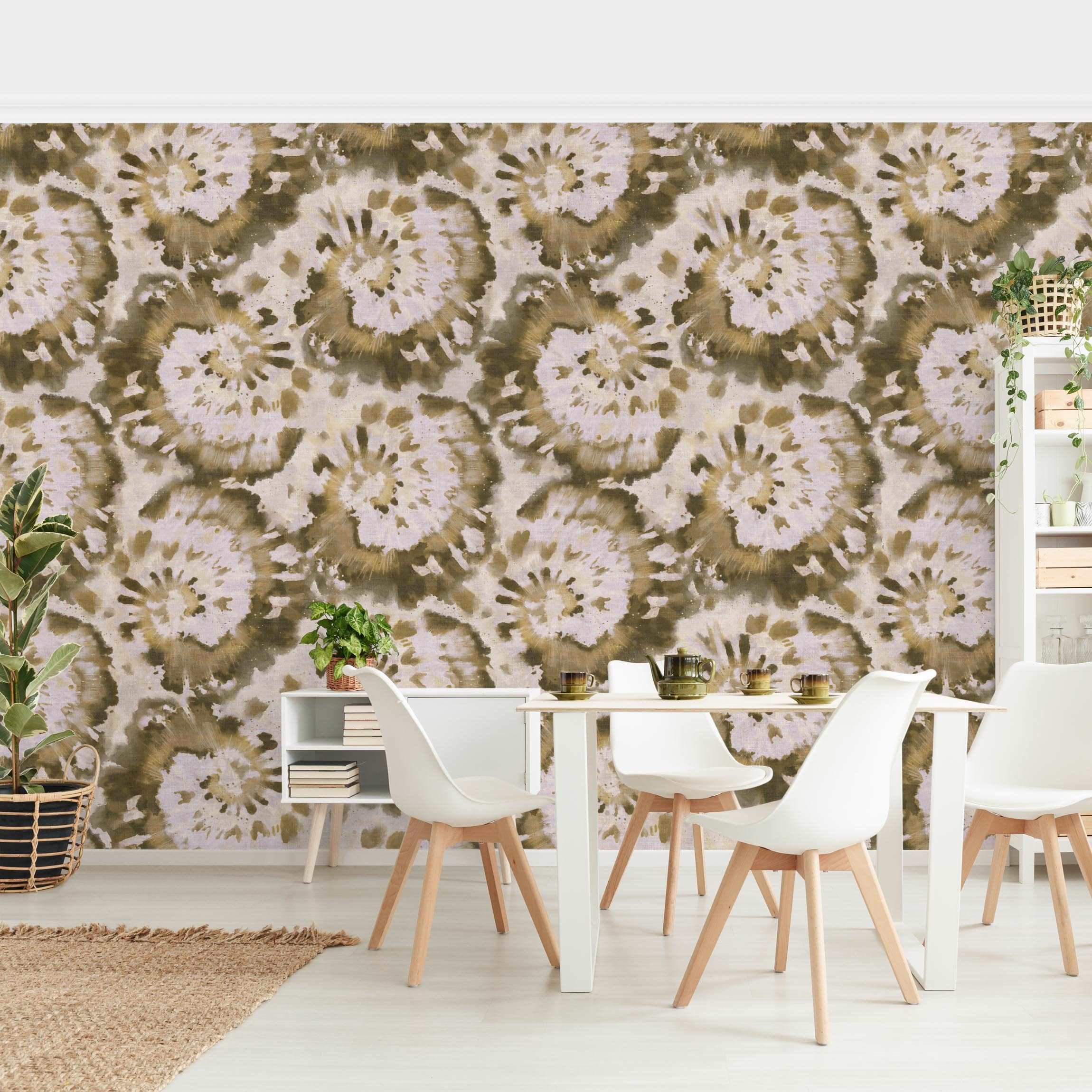 Fototapete Batik auf Leinwand Struktur