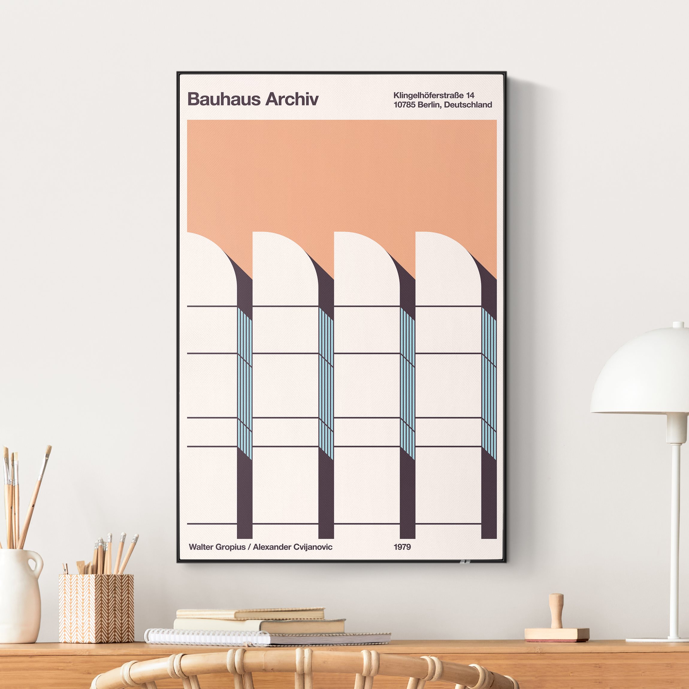 Akustik-Wechselbild Bauhaus Archiv - Plakat
