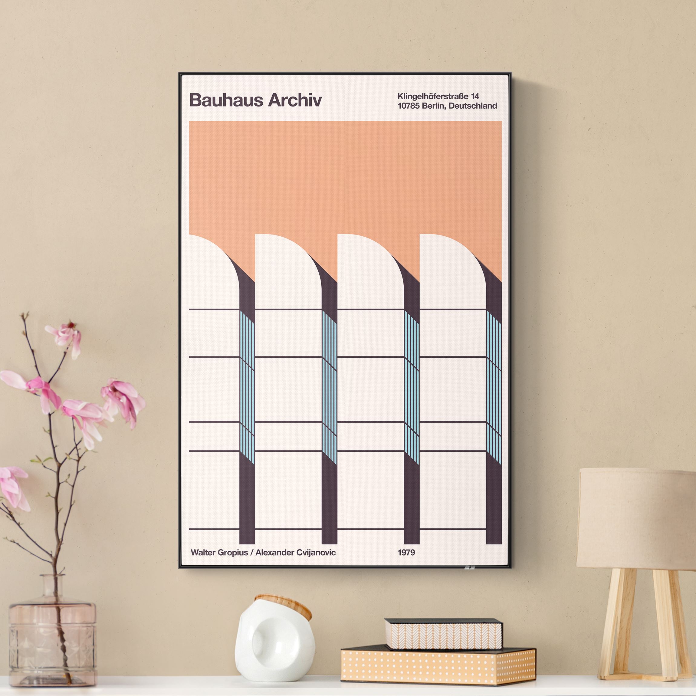 Akustik-Wechselbild Bauhaus Archiv - Plakat