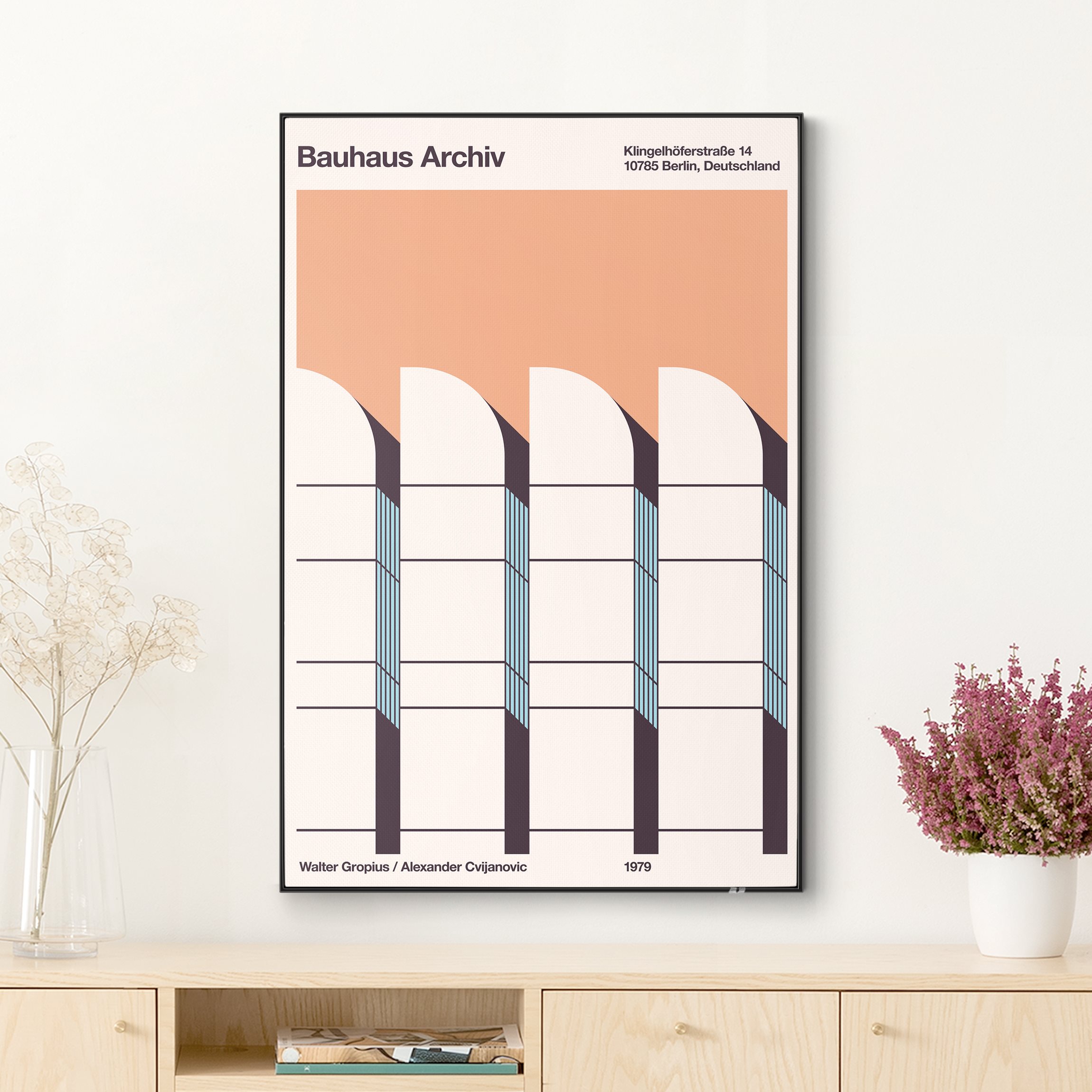 Wechselbild Bauhaus Archiv - Plakat
