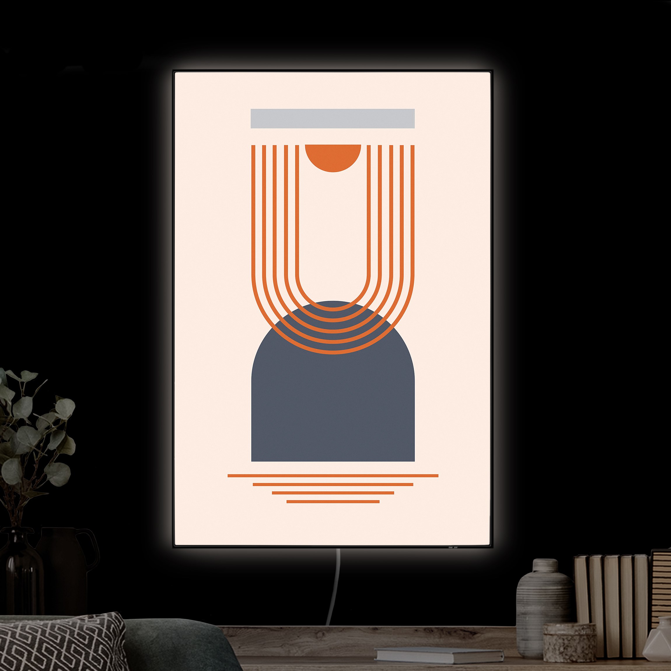 LED-Wechselbild Bauhaus Mainz