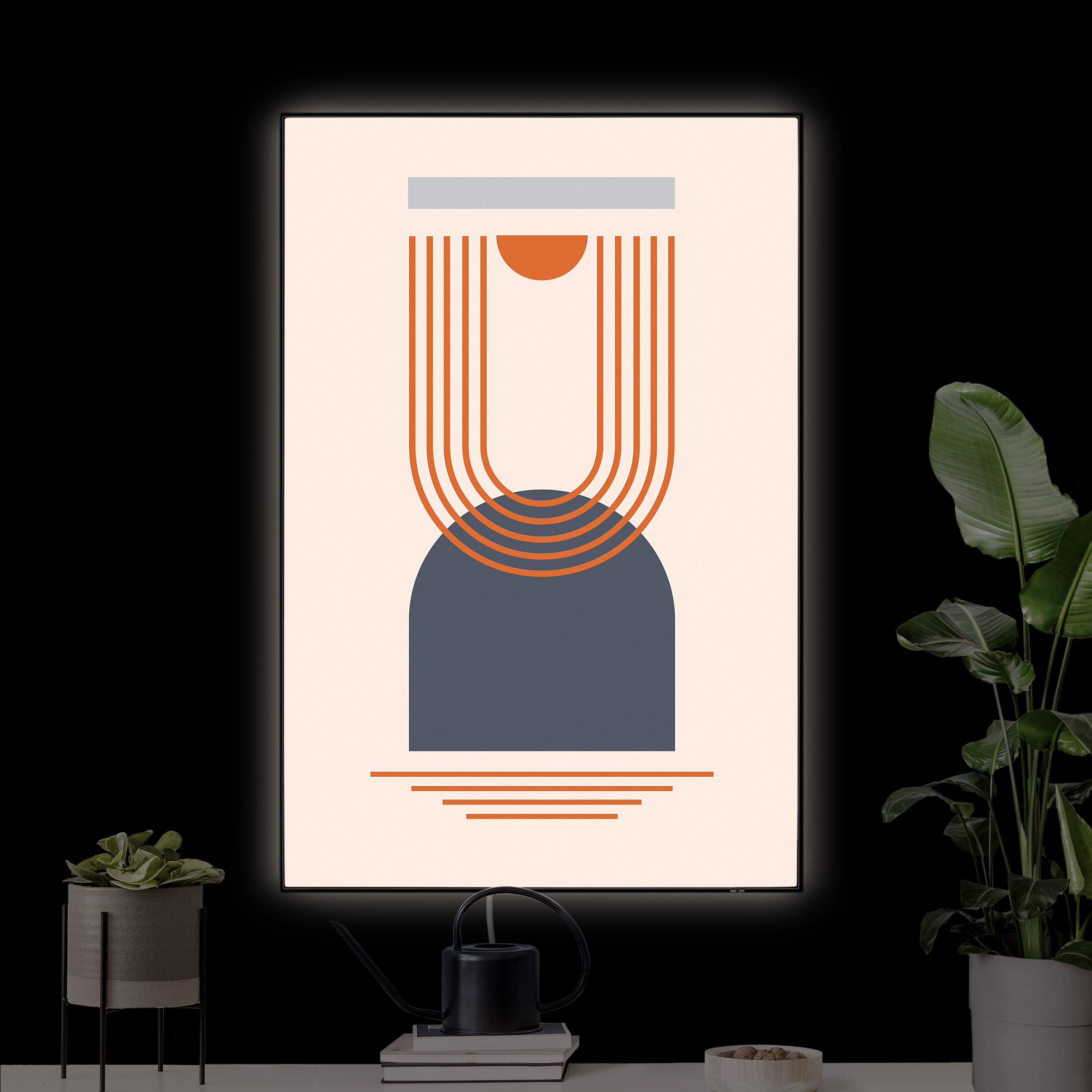 LED-Wechselbild Bauhaus Mainz