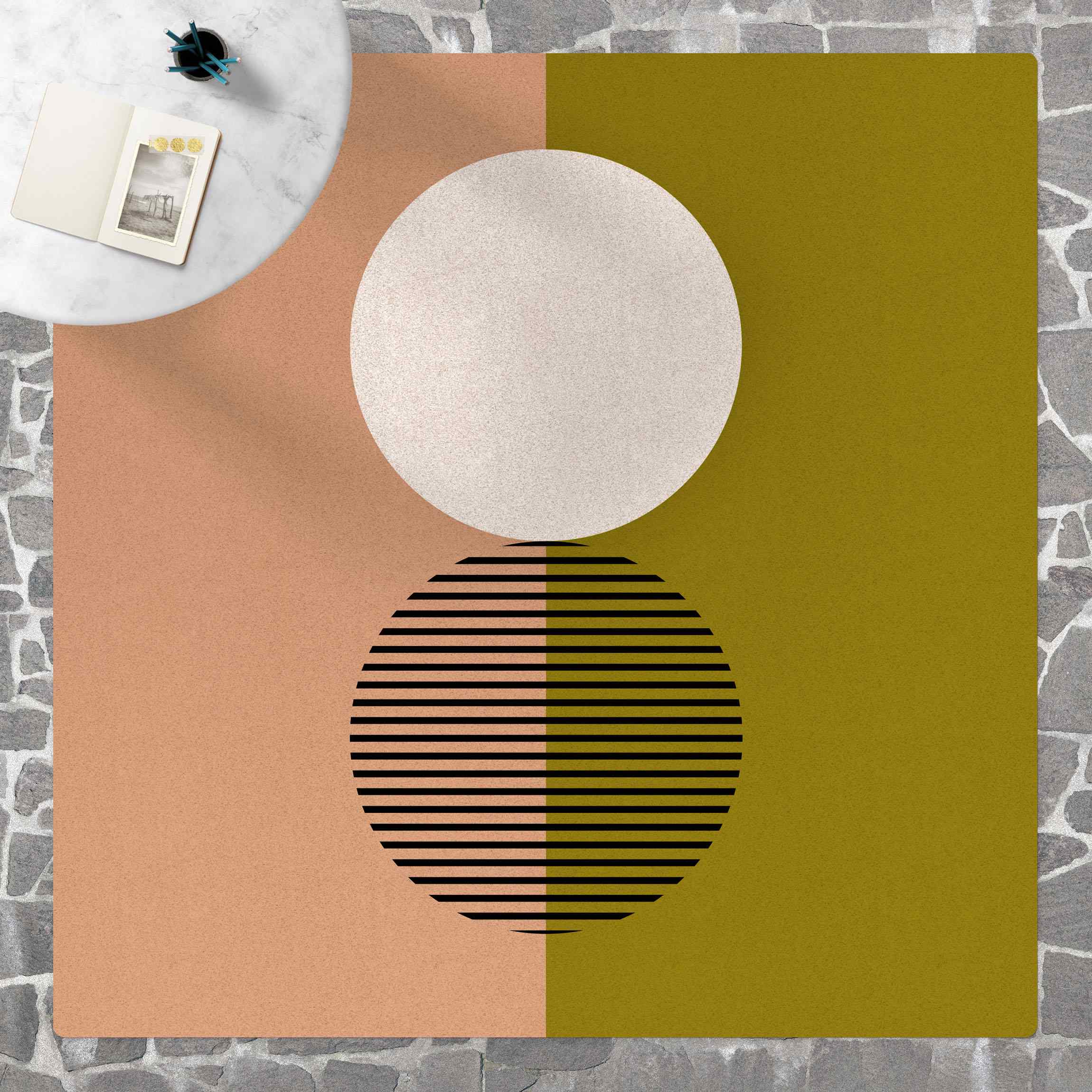 Kork-Teppich Bauhaus Ulm Grün