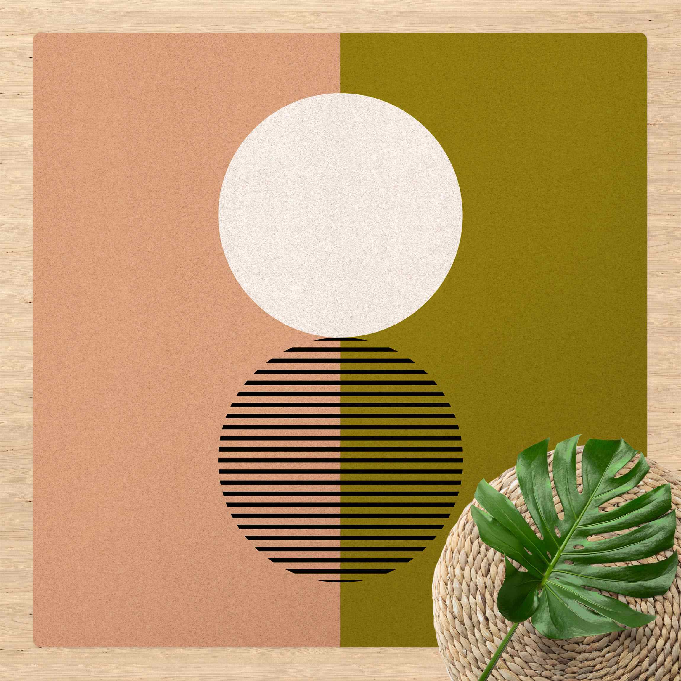 Kork-Teppich Bauhaus Ulm Grün