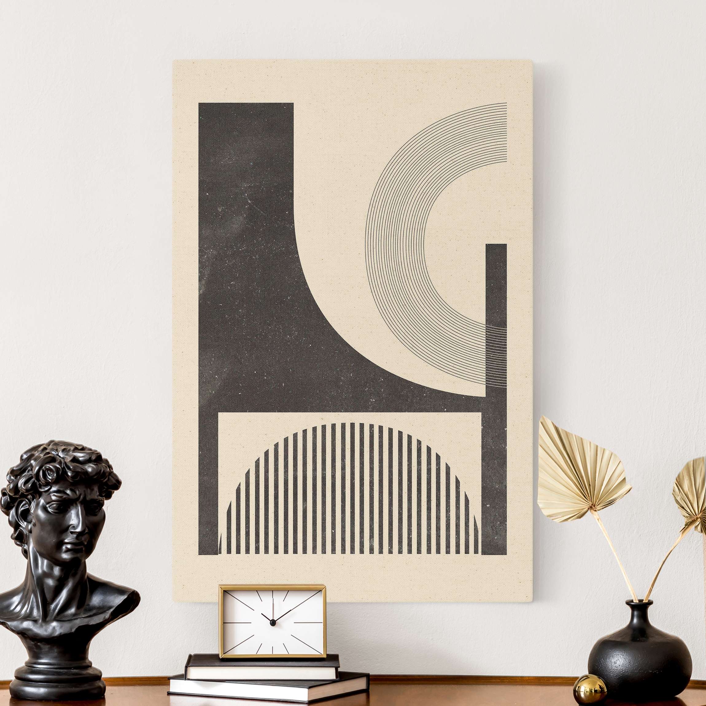 Leinwandbild auf Canvas Natural Bauhaus verhüllte Galaxie