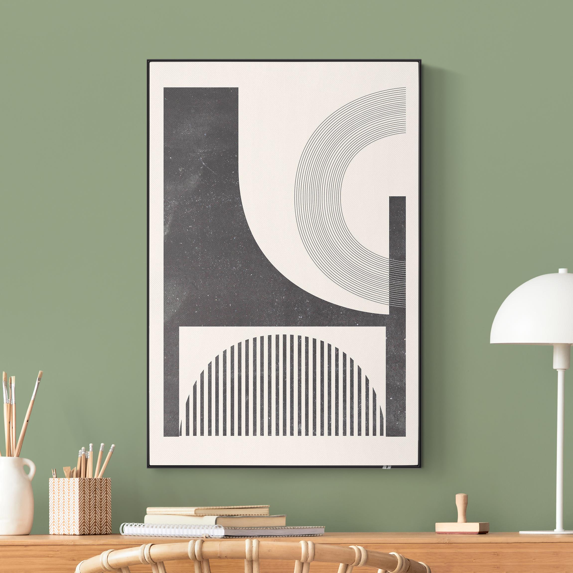 Akustik-Wechselbild Bauhaus verhüllte Galaxie