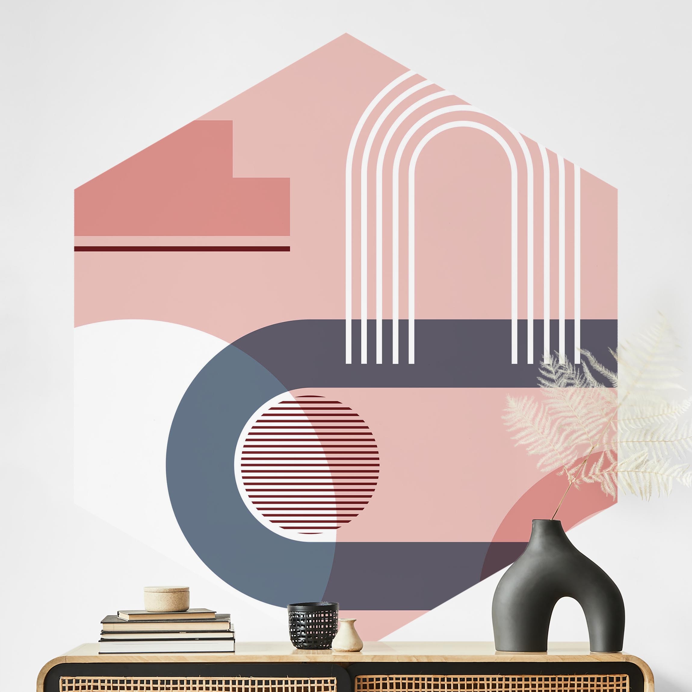 Hexagon Fototapete Bauhaus Weimar