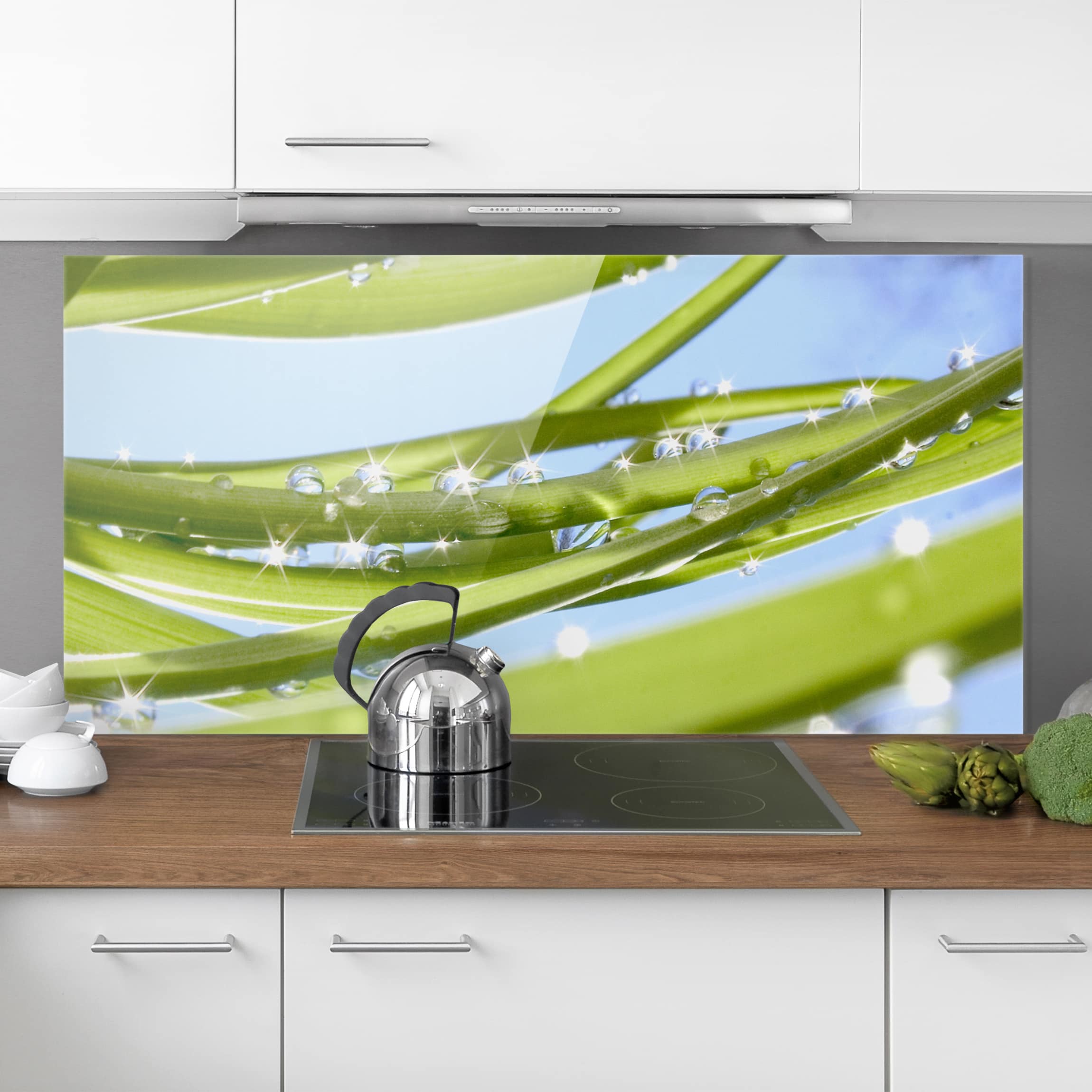 Glas Spritzschutz Fresh Green