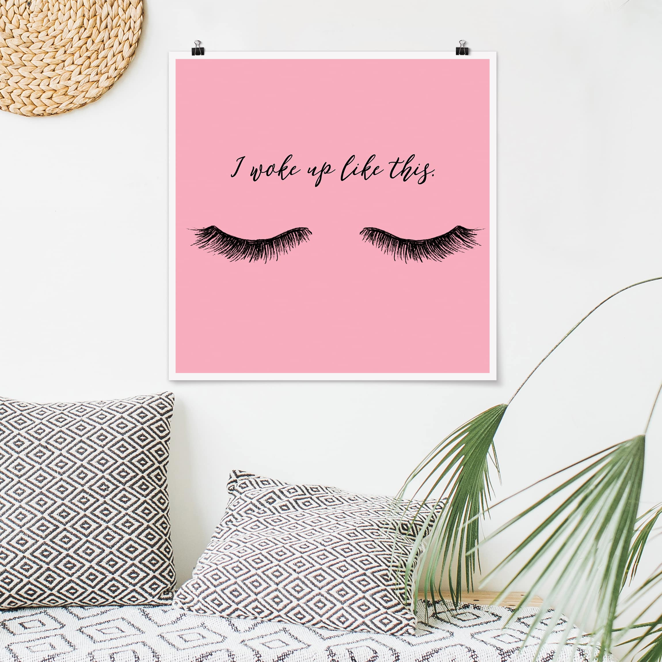 Poster Wimpern Chat - Wake up