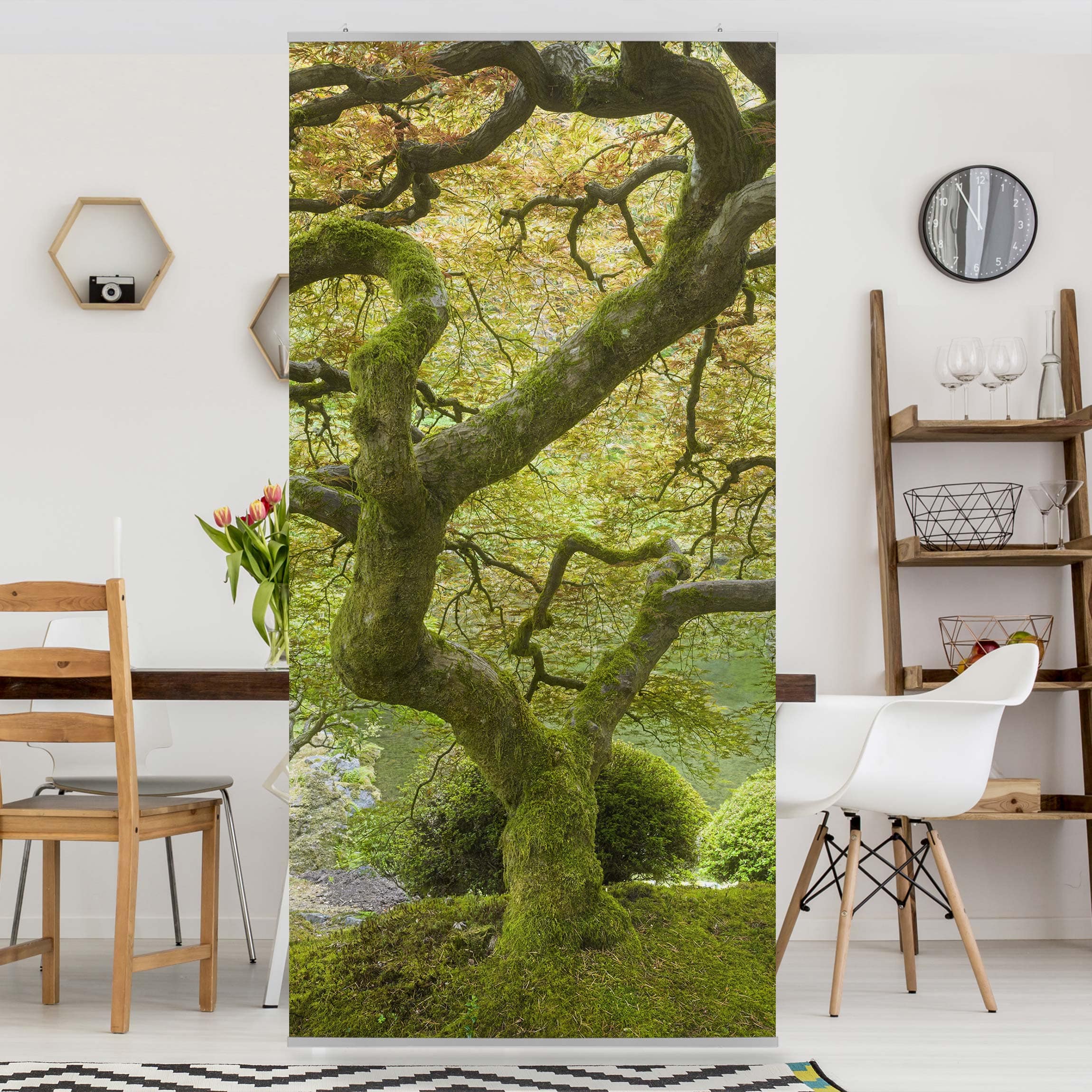 Raumteiler Grüner Japanischer Garten