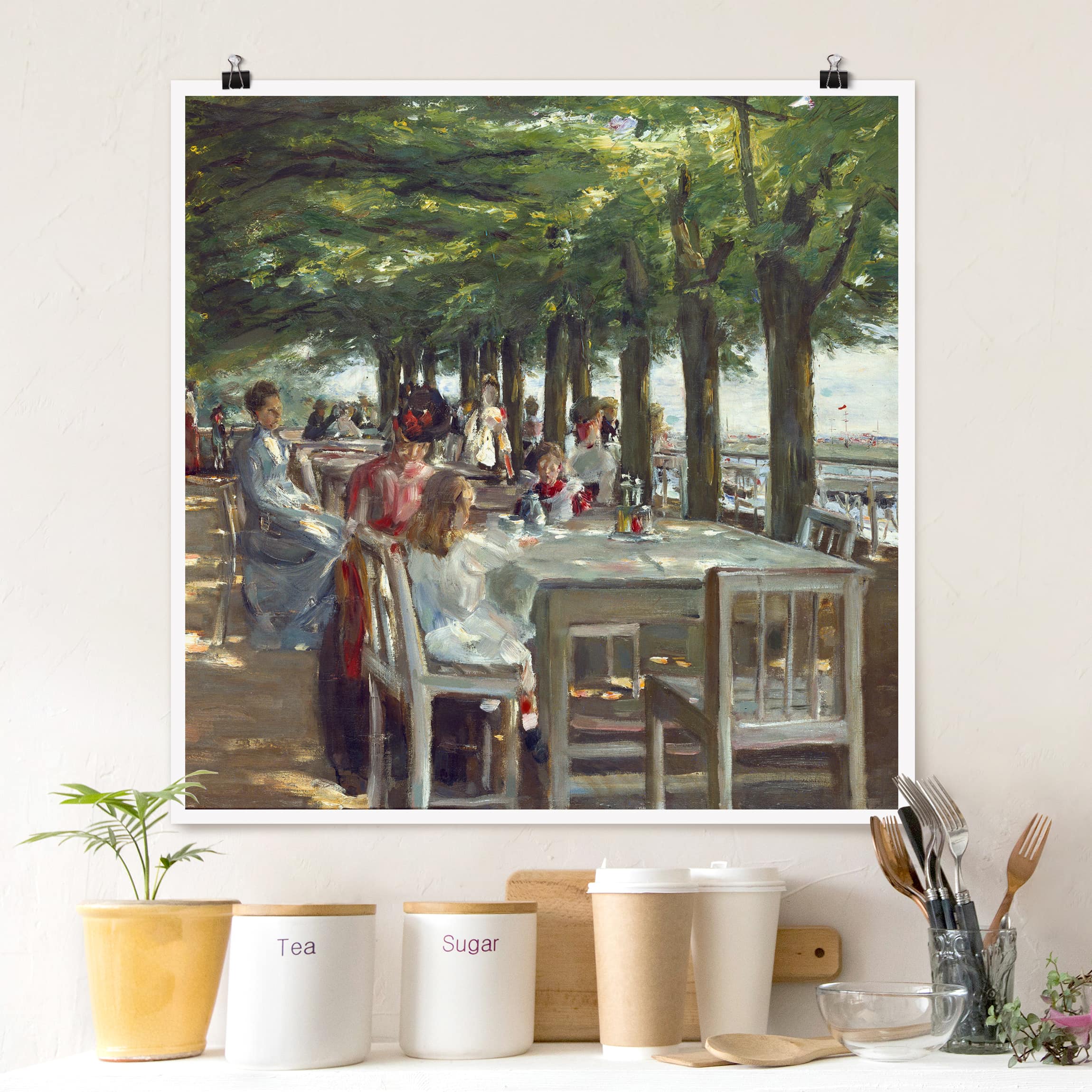 Poster Max Liebermann - Terrasse des Restaurants Jacob