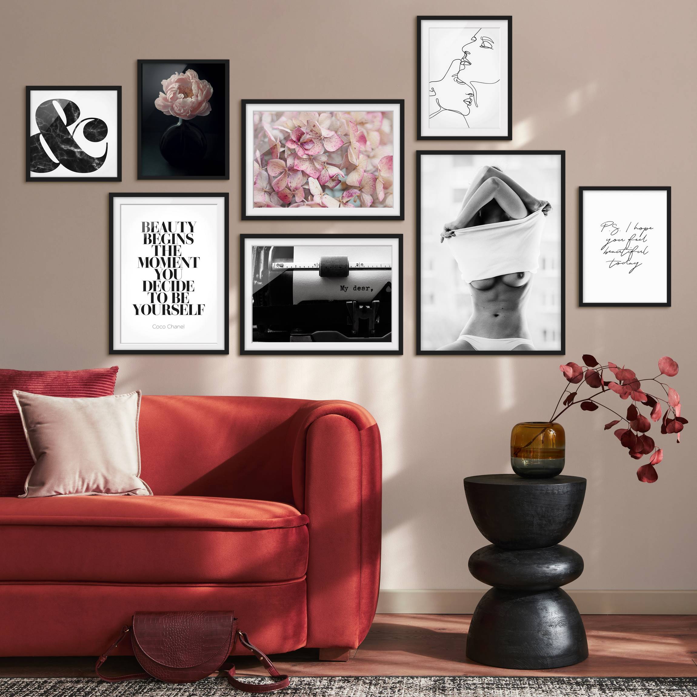 Bilderwände Beauty and Flowers