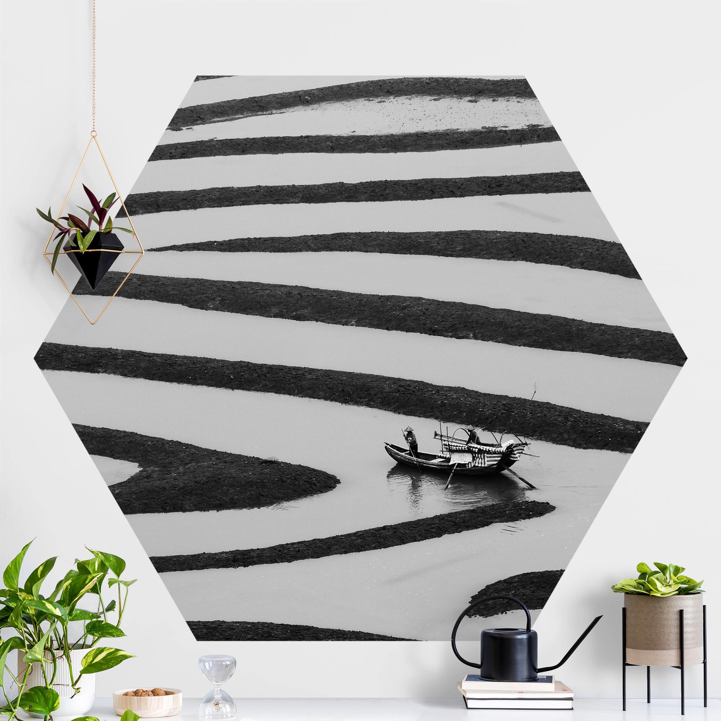 Hexagon Fototapete Beauty of Simple Life