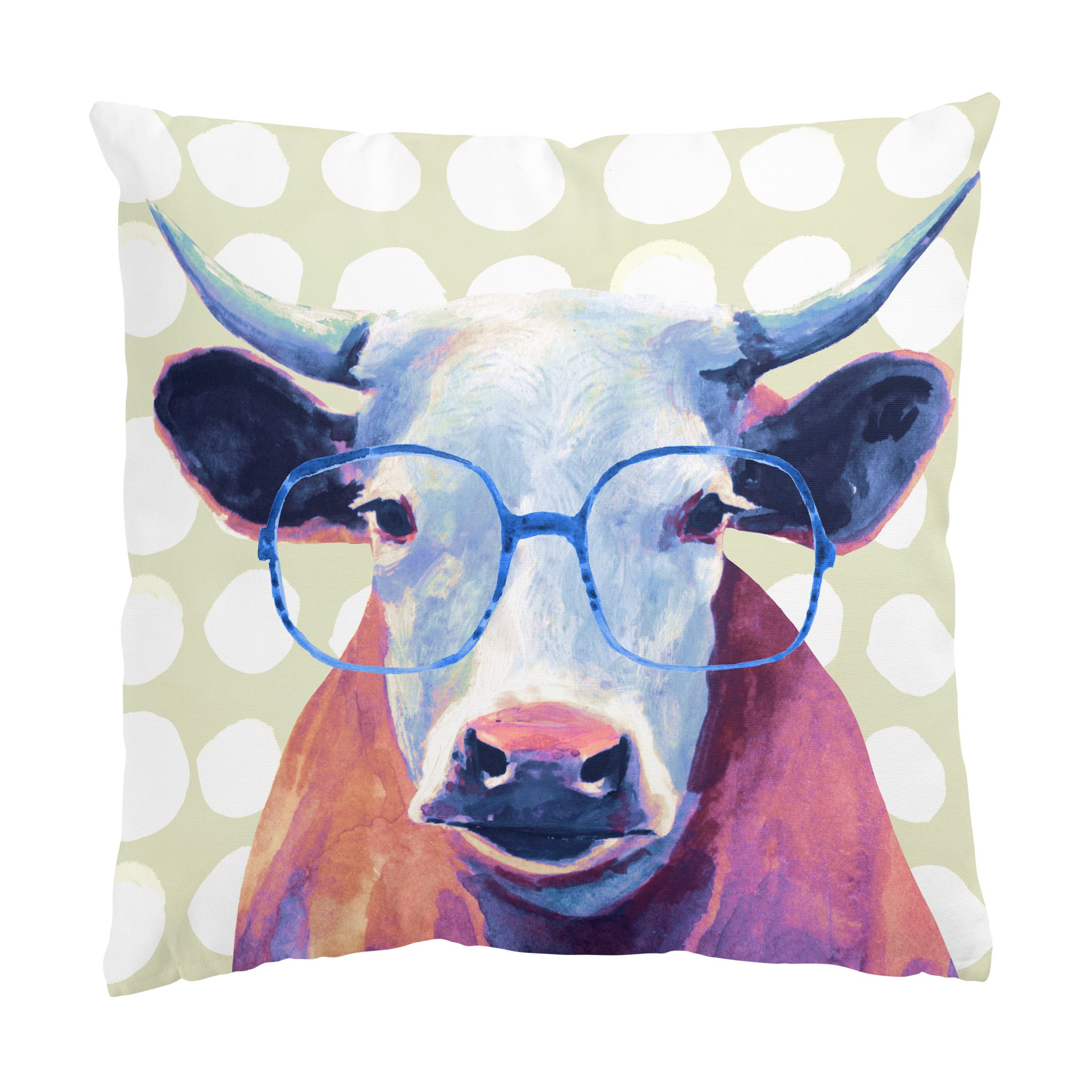 Dekokissen Bebrillte Tiere - Kuh
