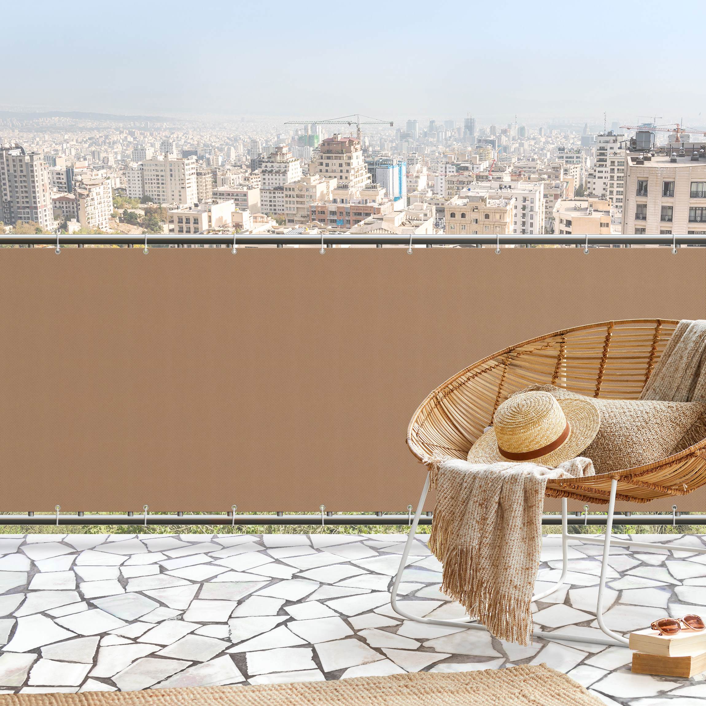 Balkon Sichtschutz Beige