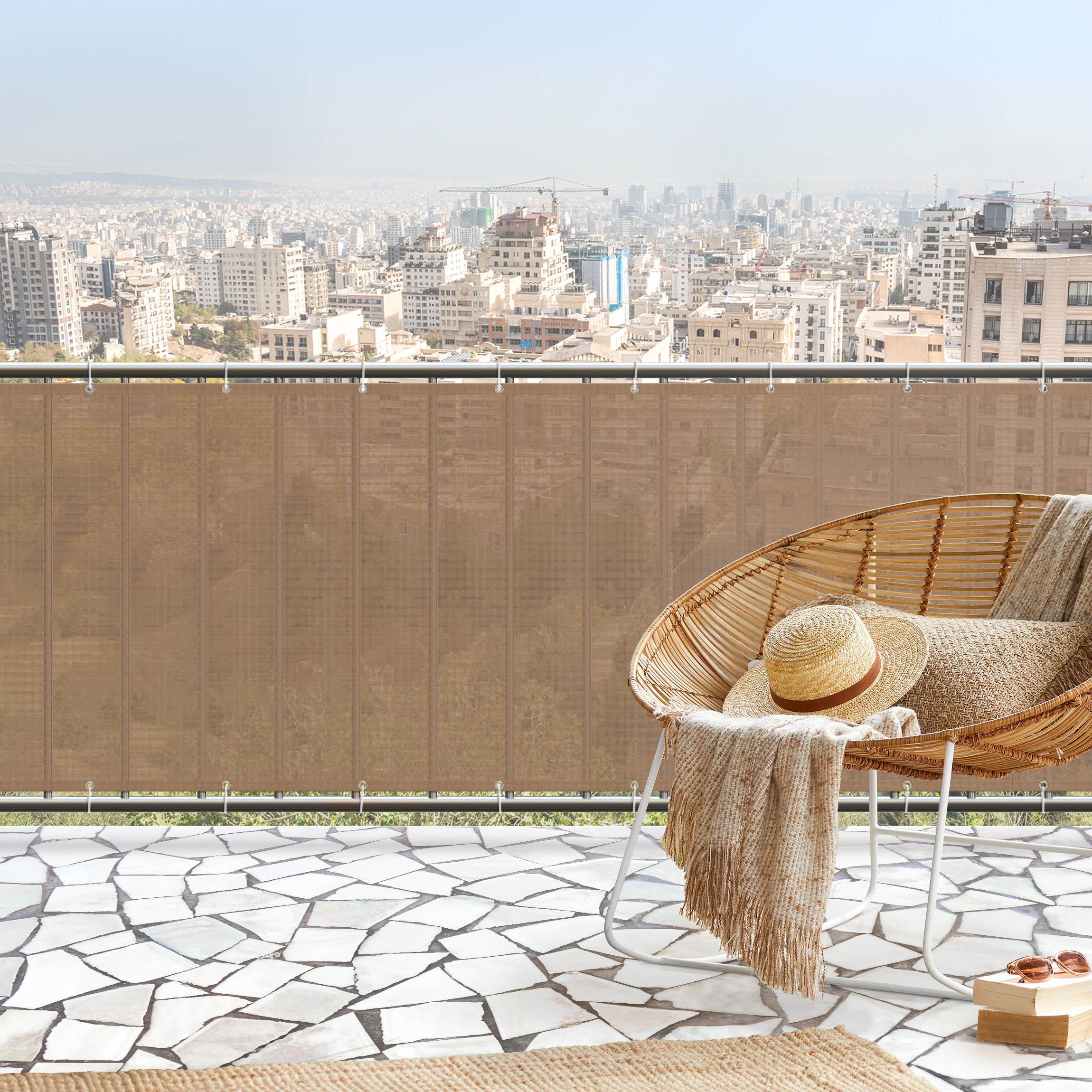 Balkon Sichtschutz Beige