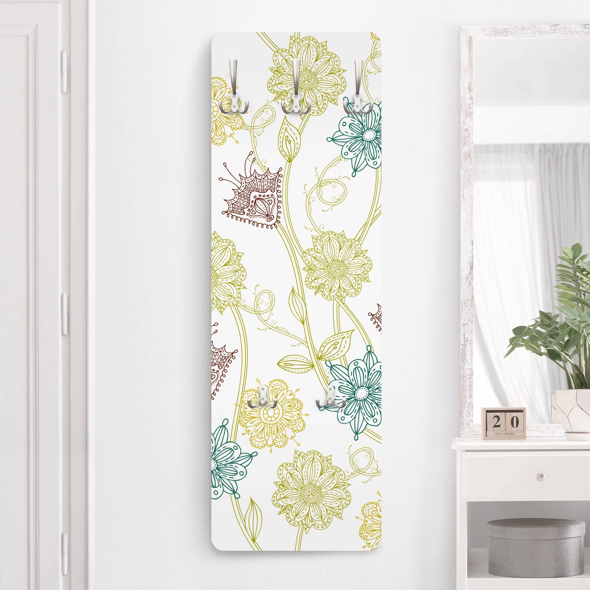 Wandgarderobe Bezaubernde Pflanzen