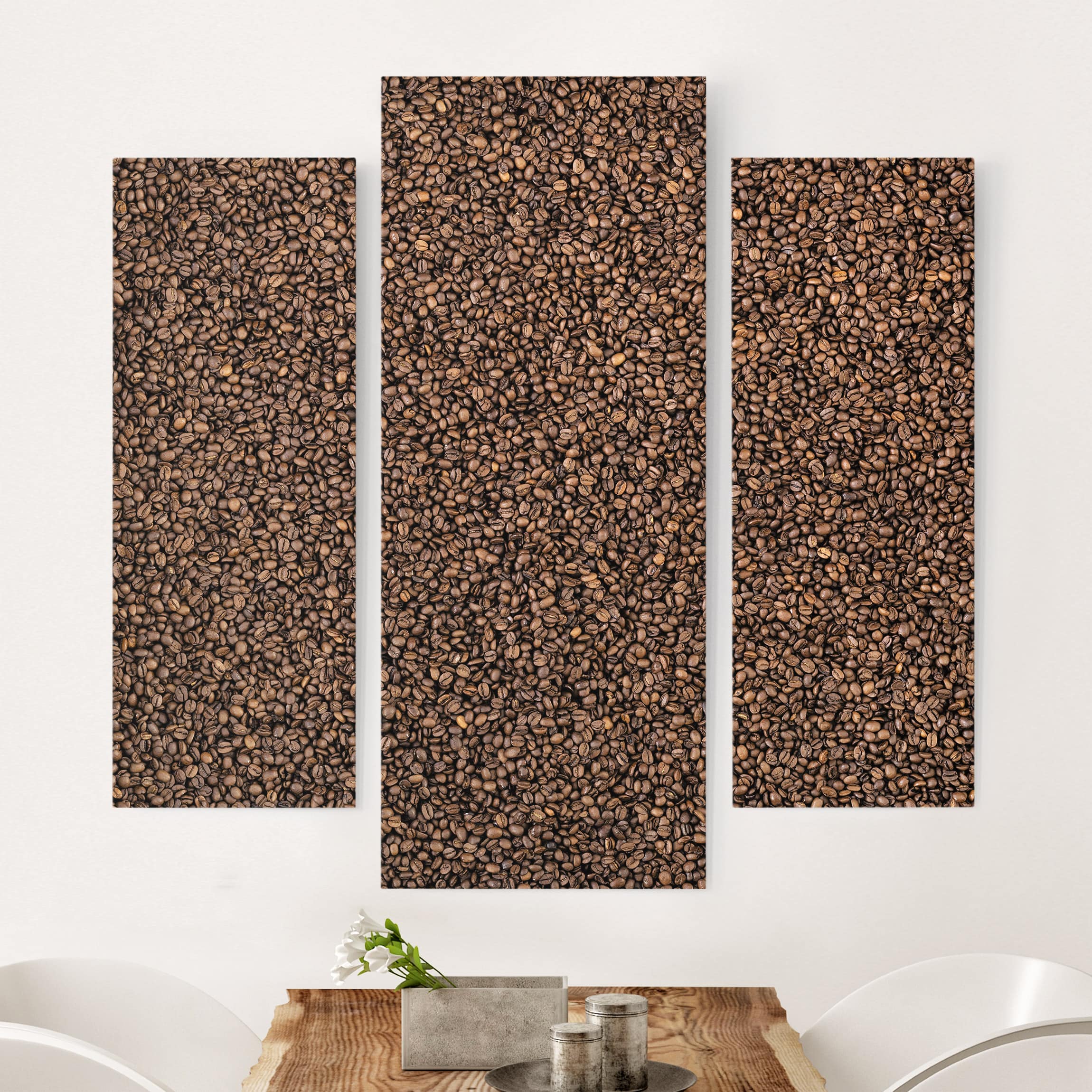 3-teiliges Leinwandbild Küche Sea Of Coffee