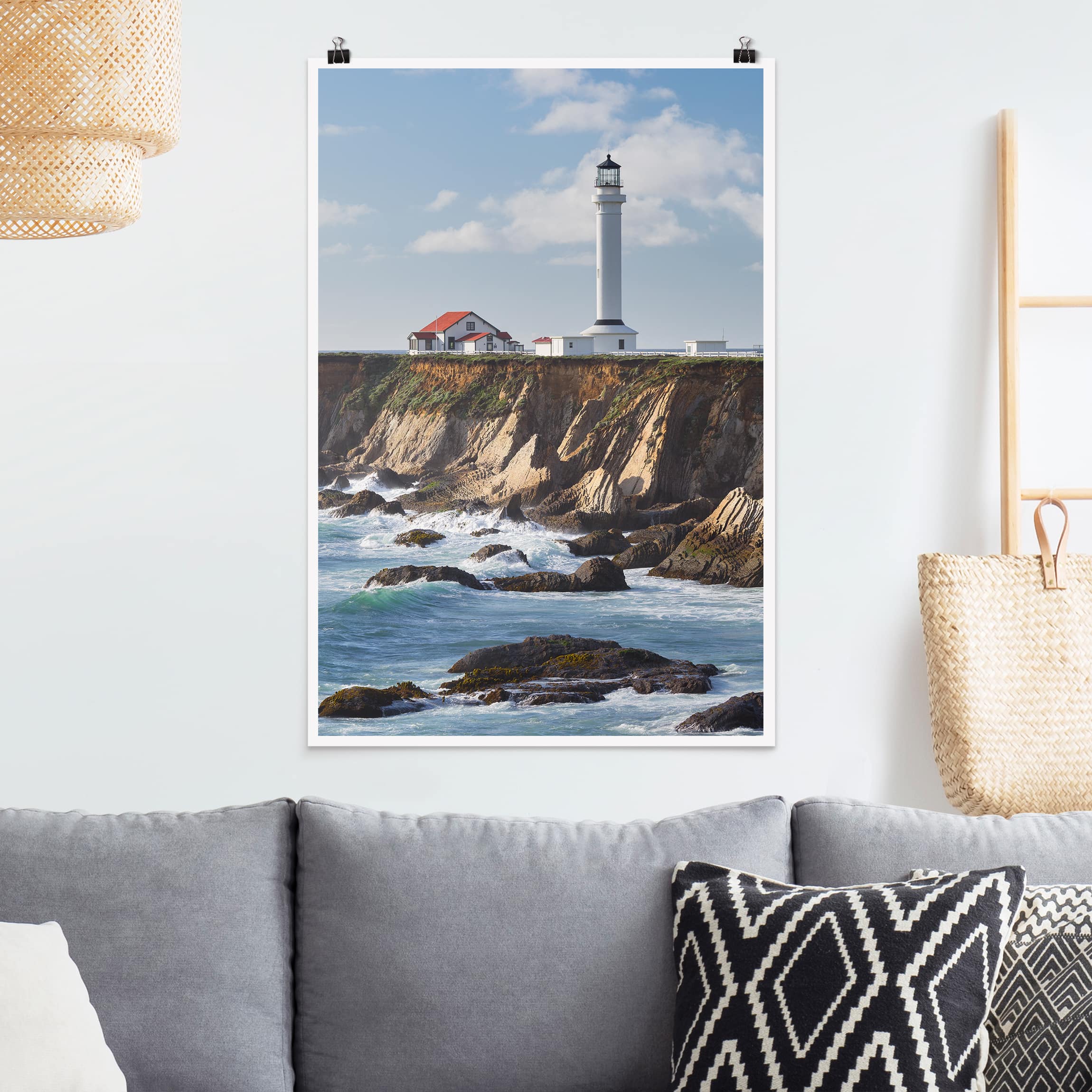 Poster - Hochformat Point Arena Lighthouse Kalifornien