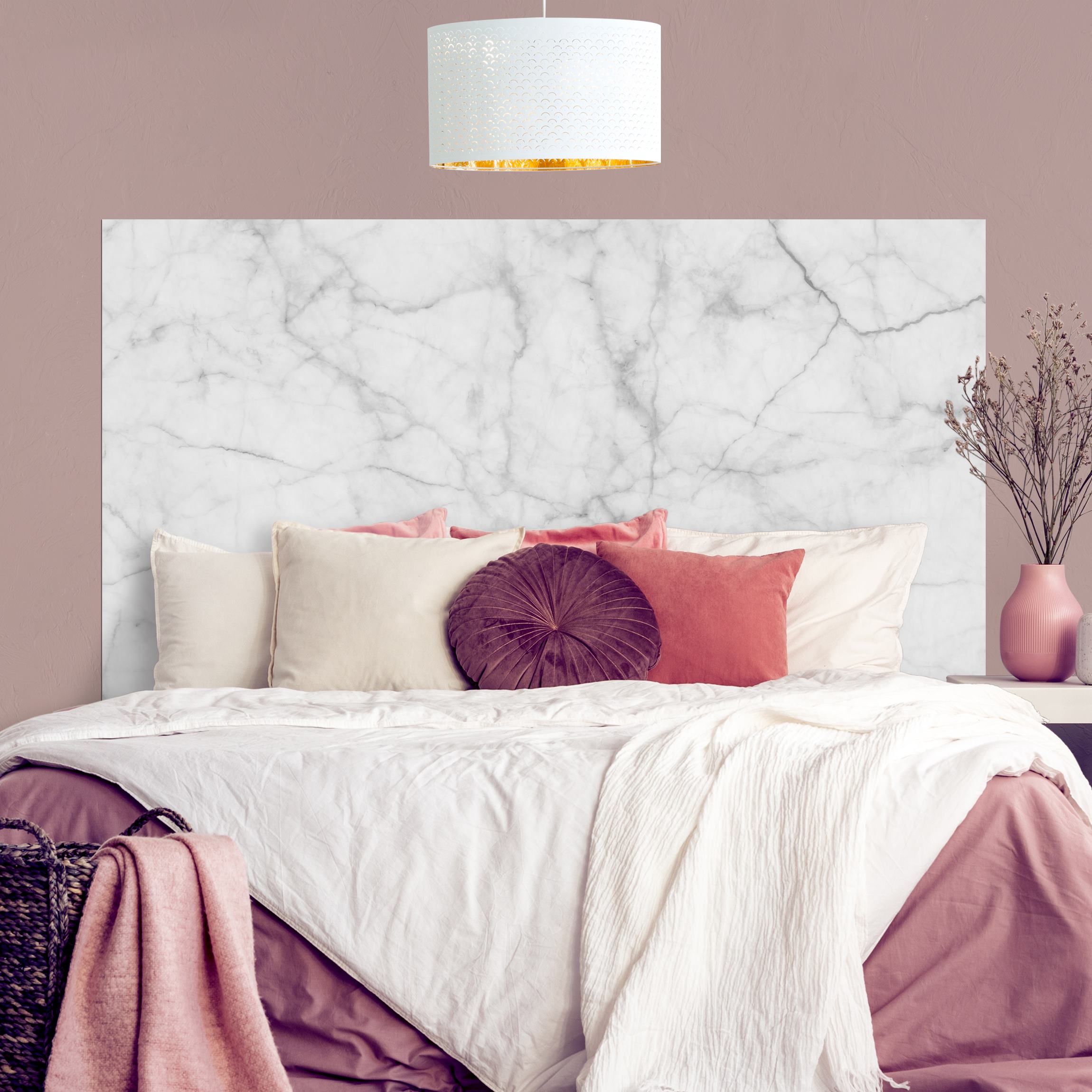 Kopfteil Bett Bianco Carrara