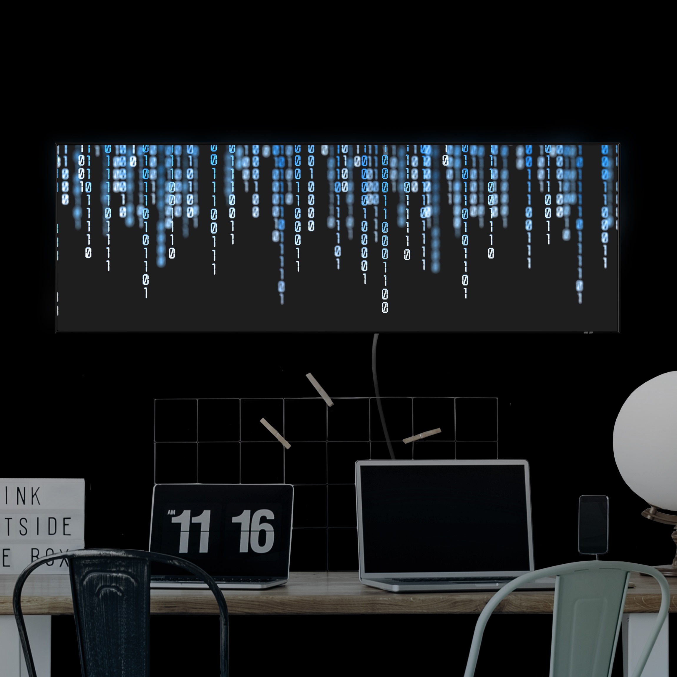 LED-Wechselbild Binärischer Code