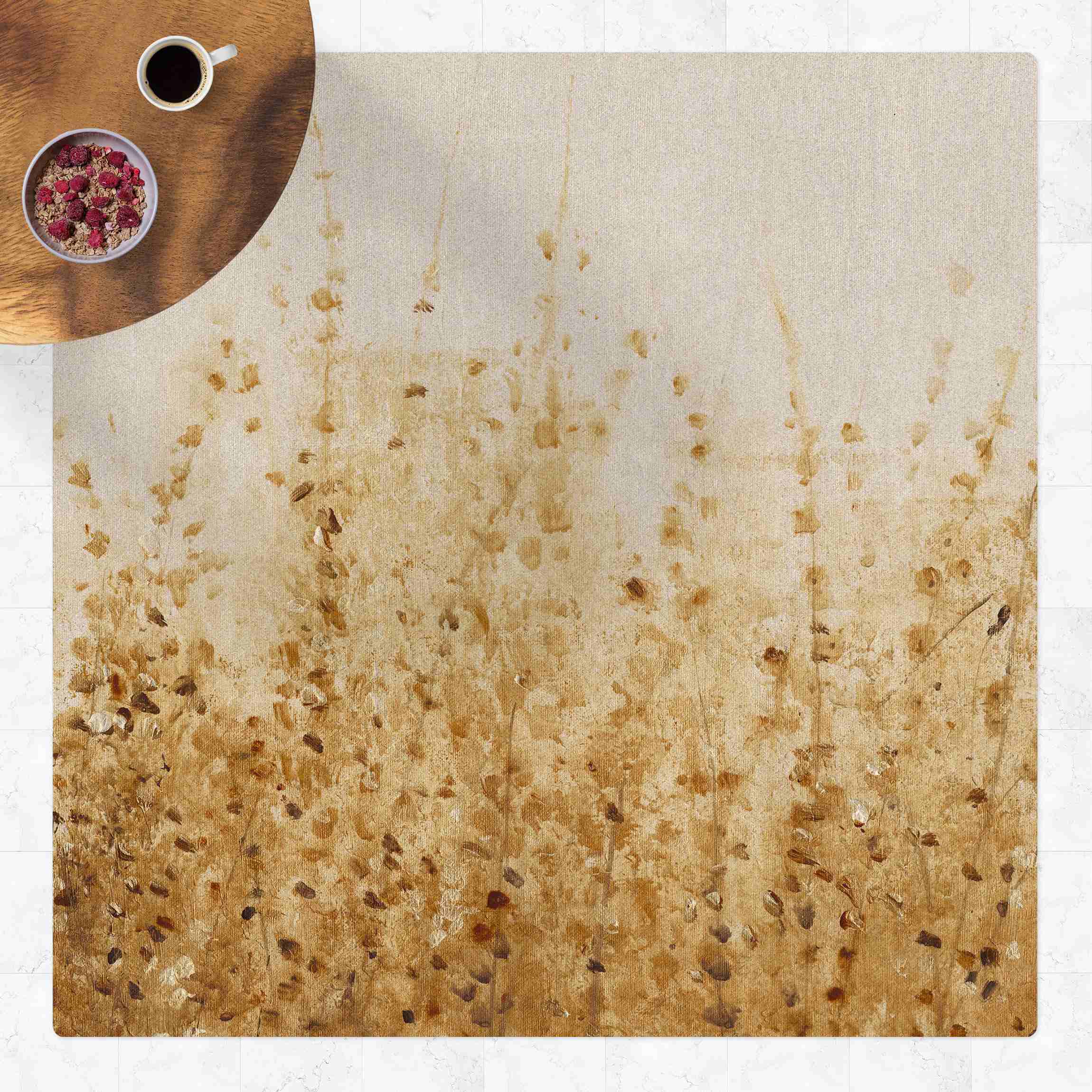 Kork-Teppich Blätterfeld im Sommer