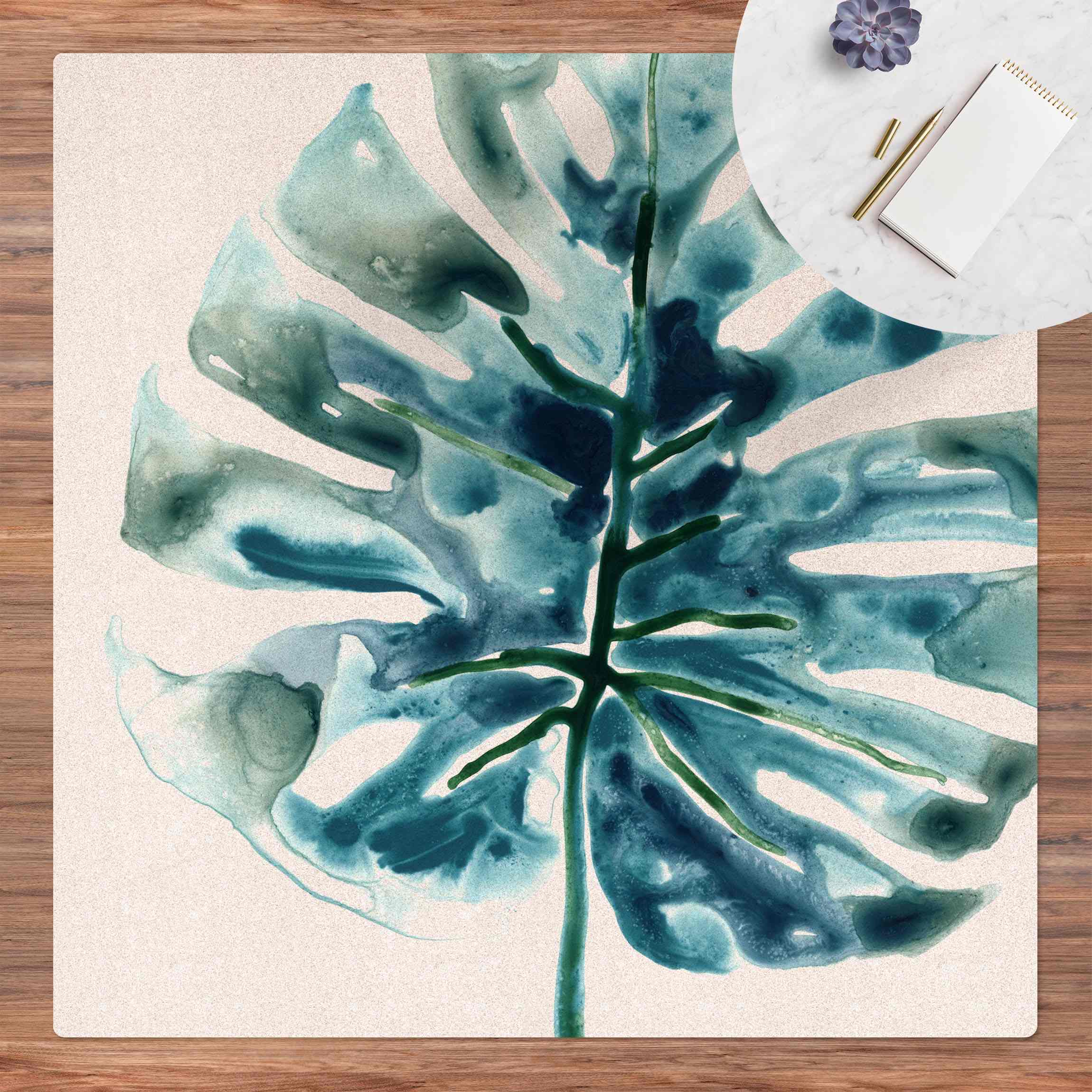 Kork-Teppich Blaues tropisches Juwel