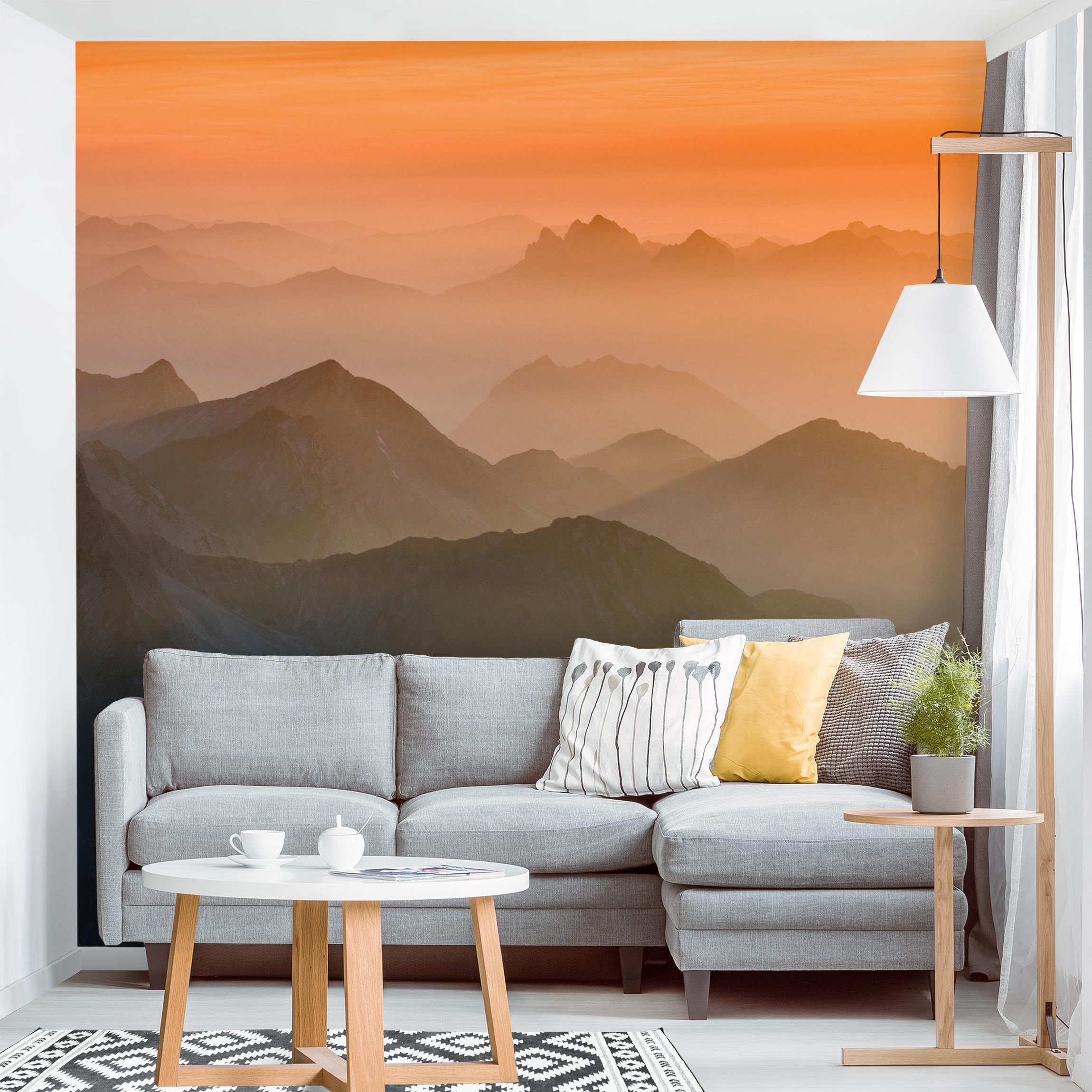 Fototapete Blick von der Zugspitze