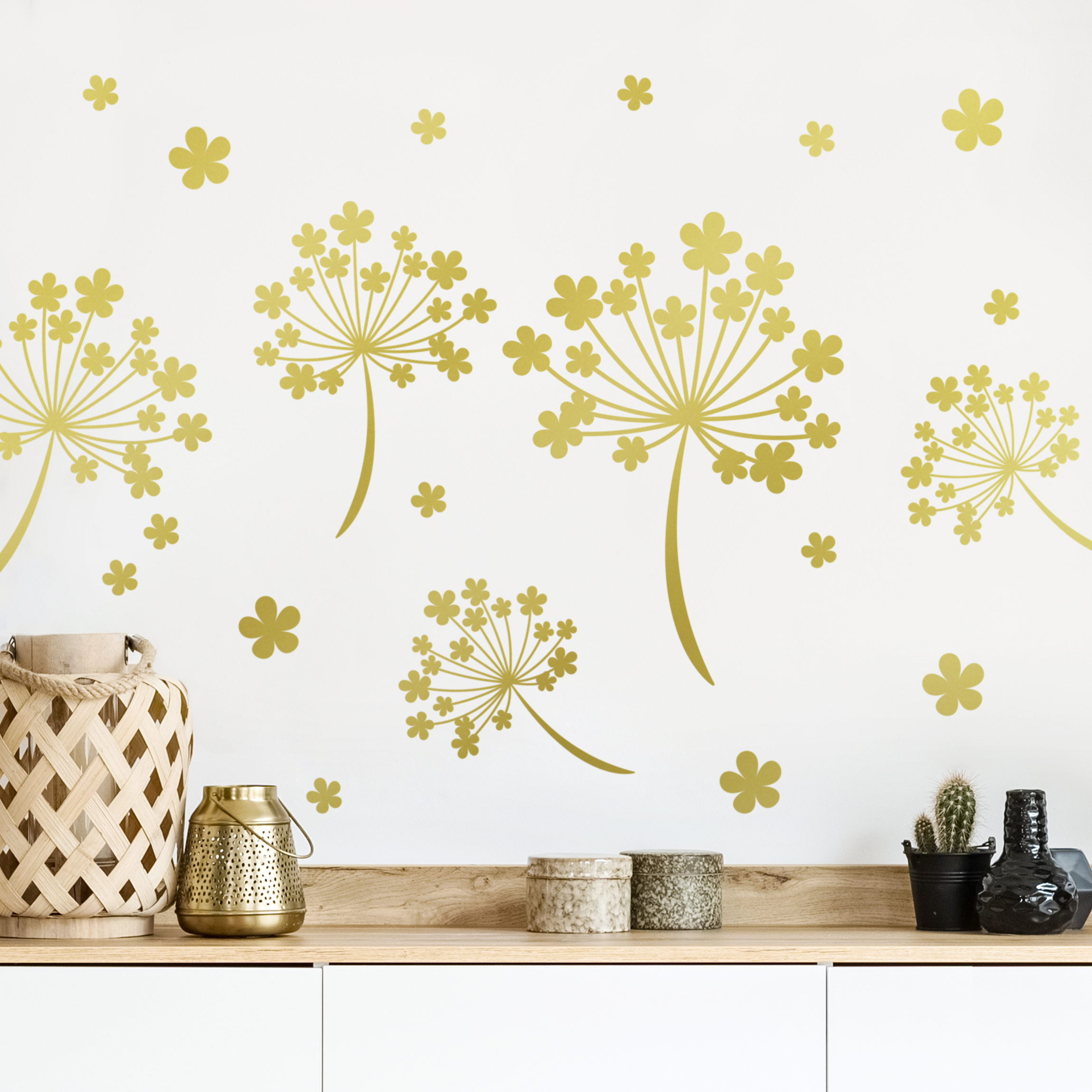 Wandtattoo Blumen Blütensamen