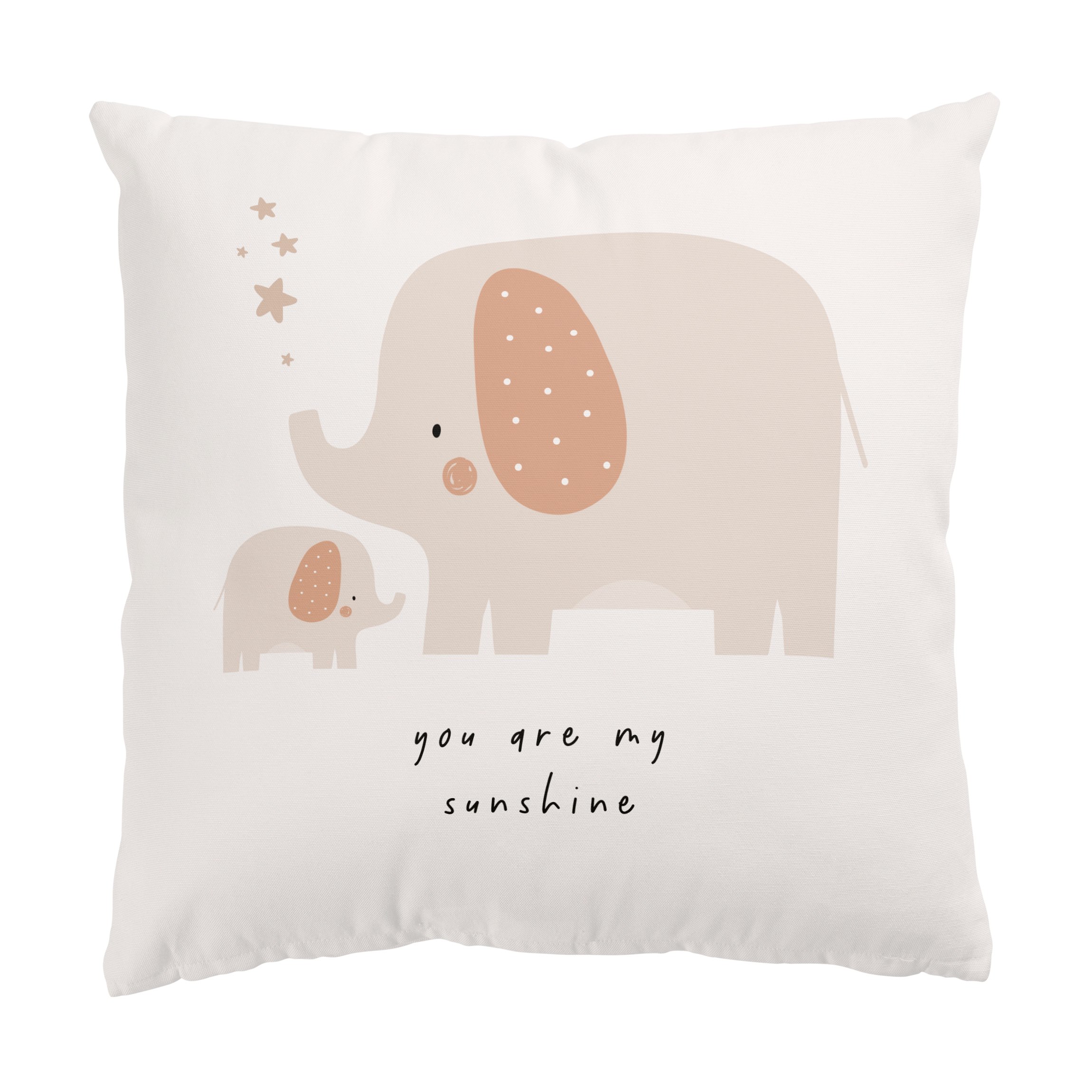 Dekokissen Boho Elefantenmama mit Baby