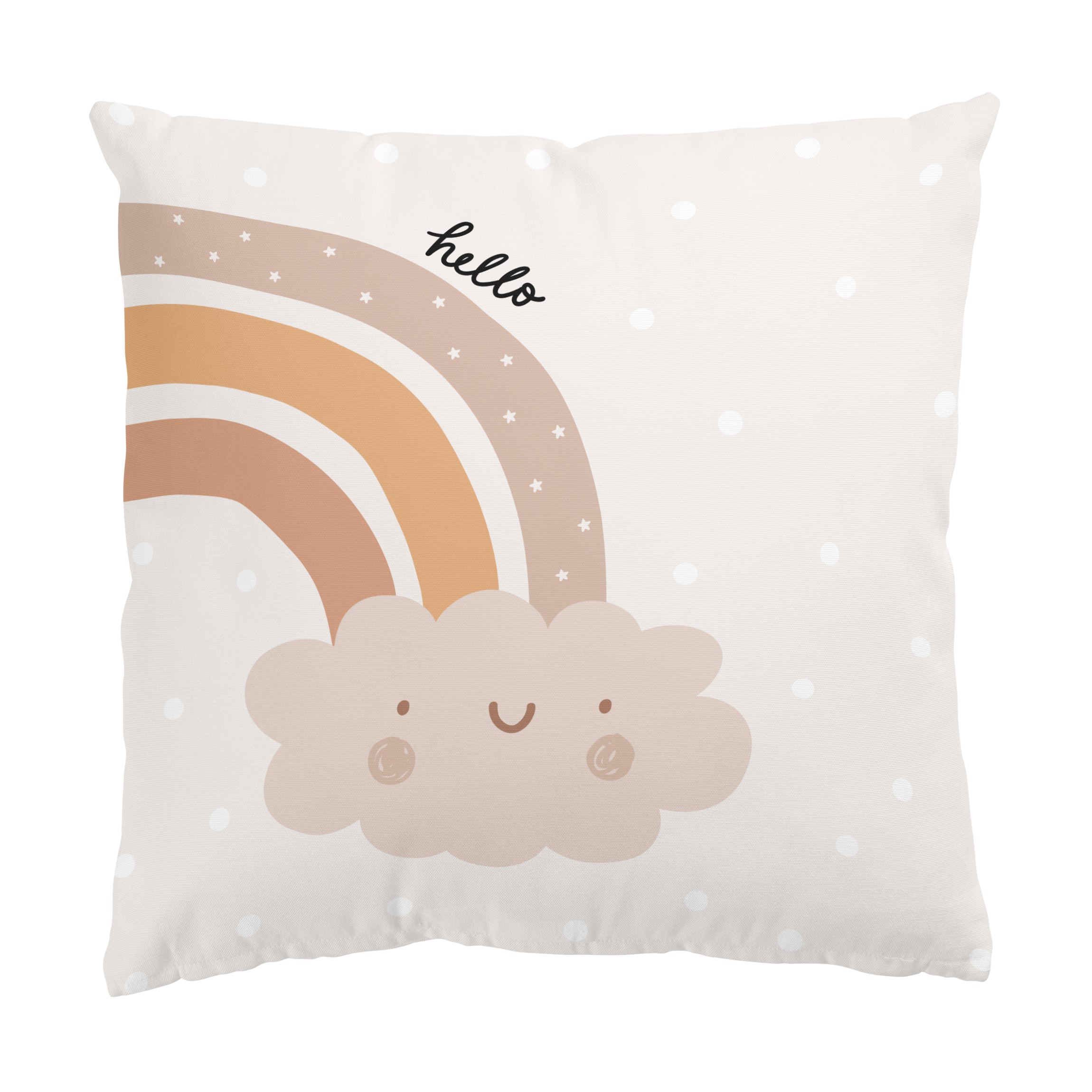 Dekokissen Boho Regenbogen - Hello